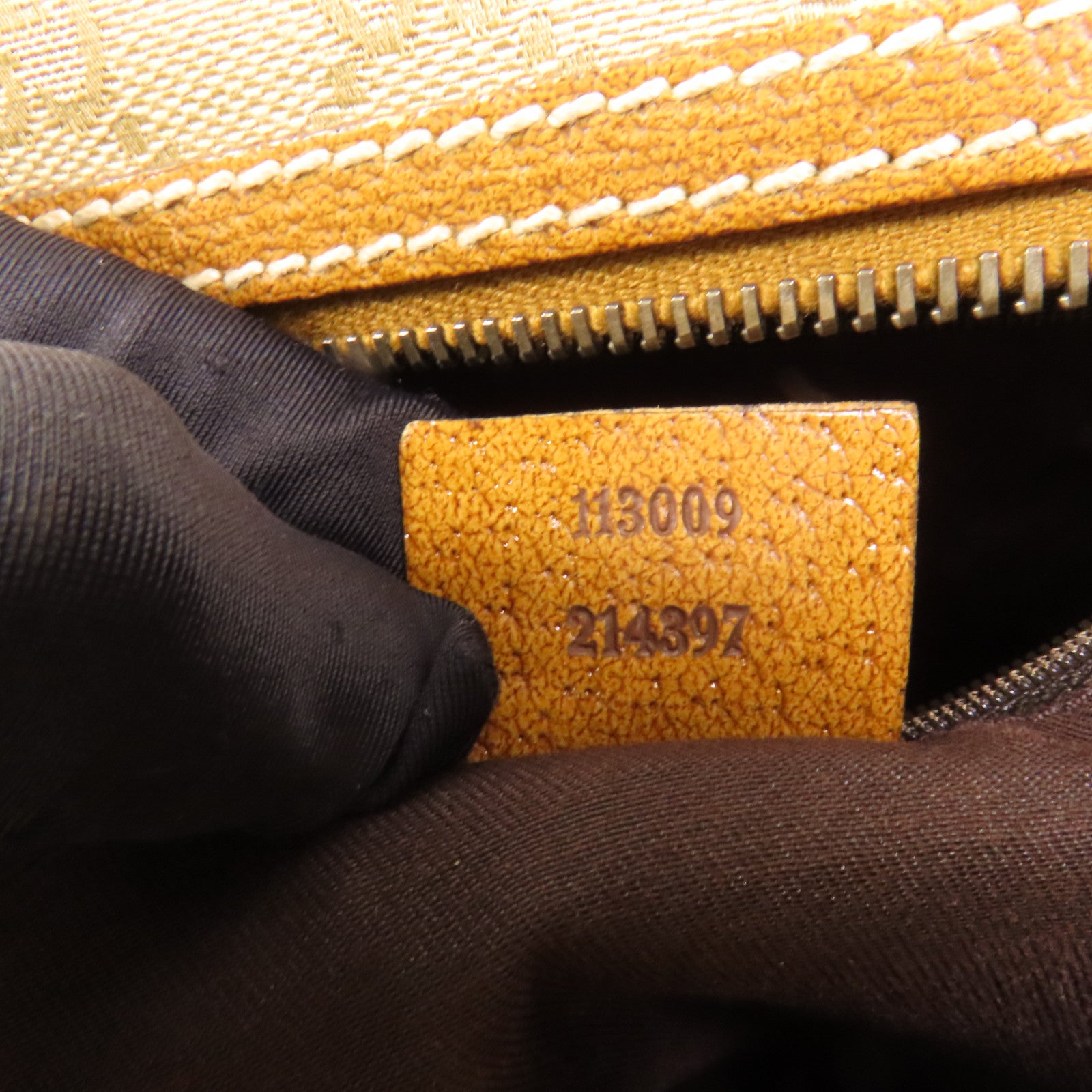 GUCCI 帆布Hand Bag銀扣手挽袋