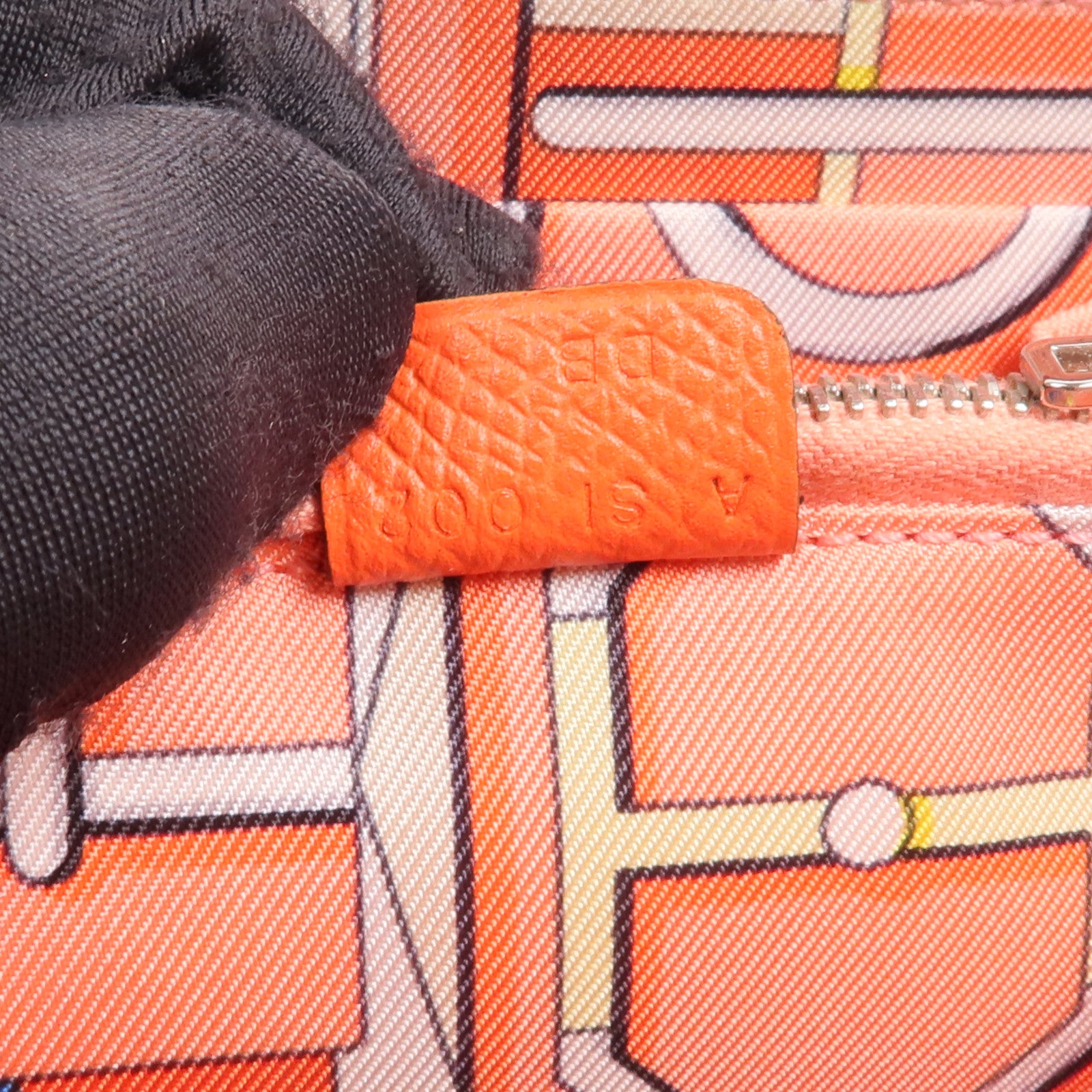 HERMES Epsom皮革Silk'In Compact Wallet錢包Capucine