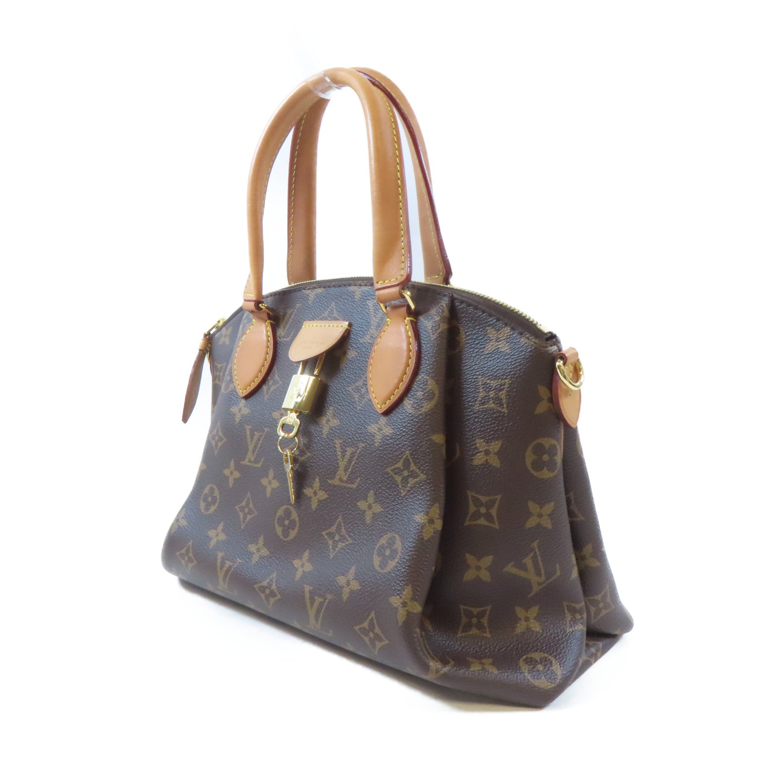 LOUIS VUITTON 【激減優惠】Monogram Rivoli PM金扣手挽肩背兩用袋棕色