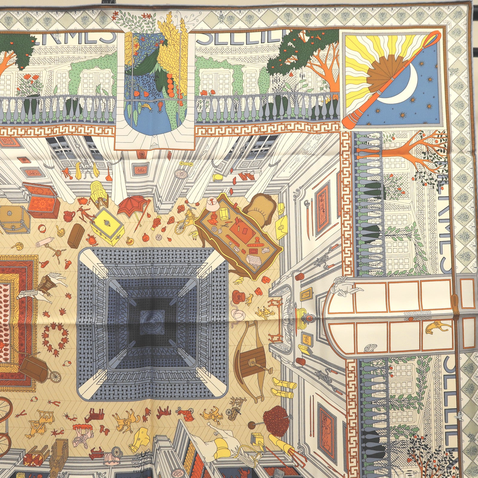 HERMES 絲質Scarf 90X90絲巾