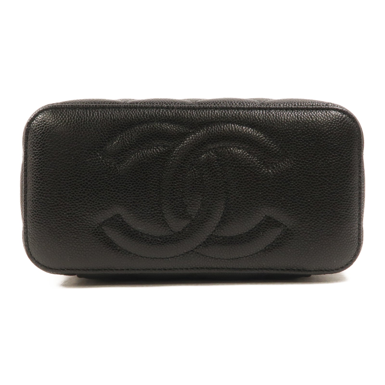 CHANEL 牛皮皮革Vanity Case鏈帶肩背袋