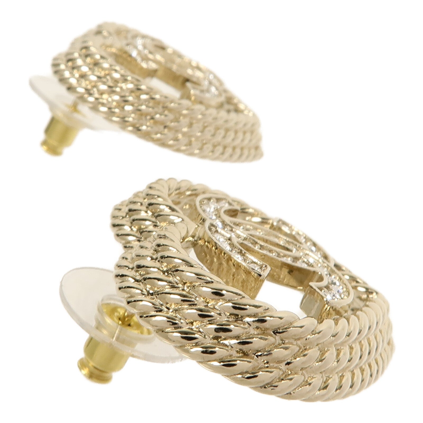 CHANEL 【激減優惠】金屬Heart Earrings耳環