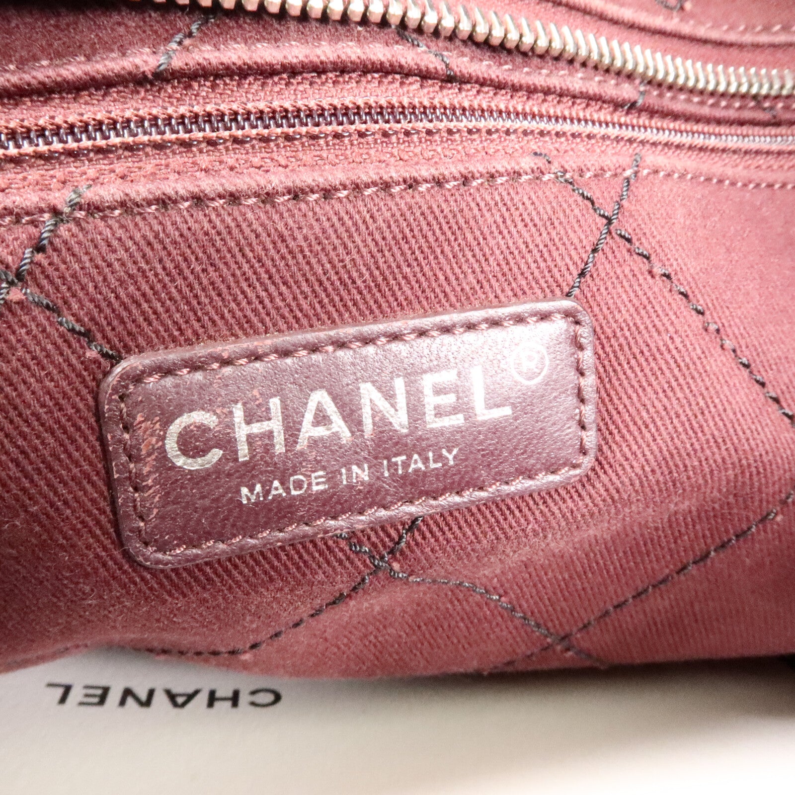 CHANEL 牛皮皮革Grand Shopping Tote鏈帶肩背袋