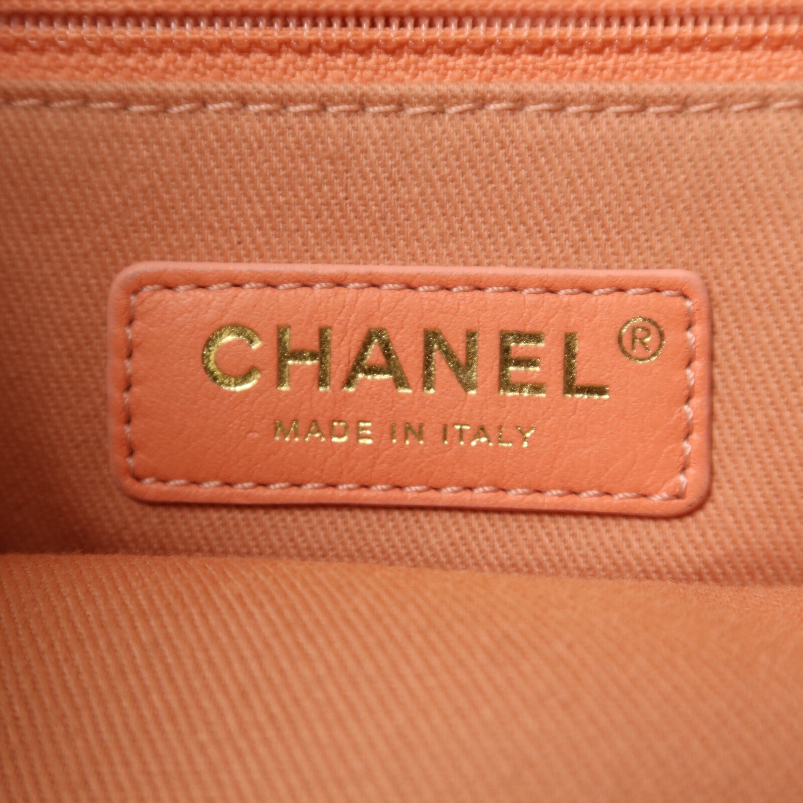 CHANEL 帆布Bucket Shoulder Bag鏈帶肩背袋