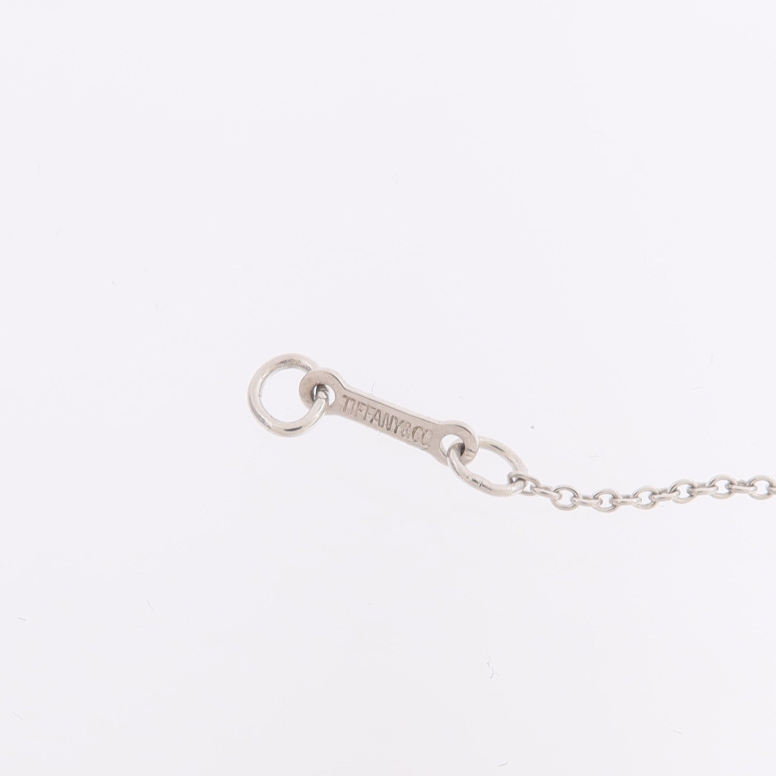TIFFANY＆CO 925純銀Bean Design Nacklace項鍊