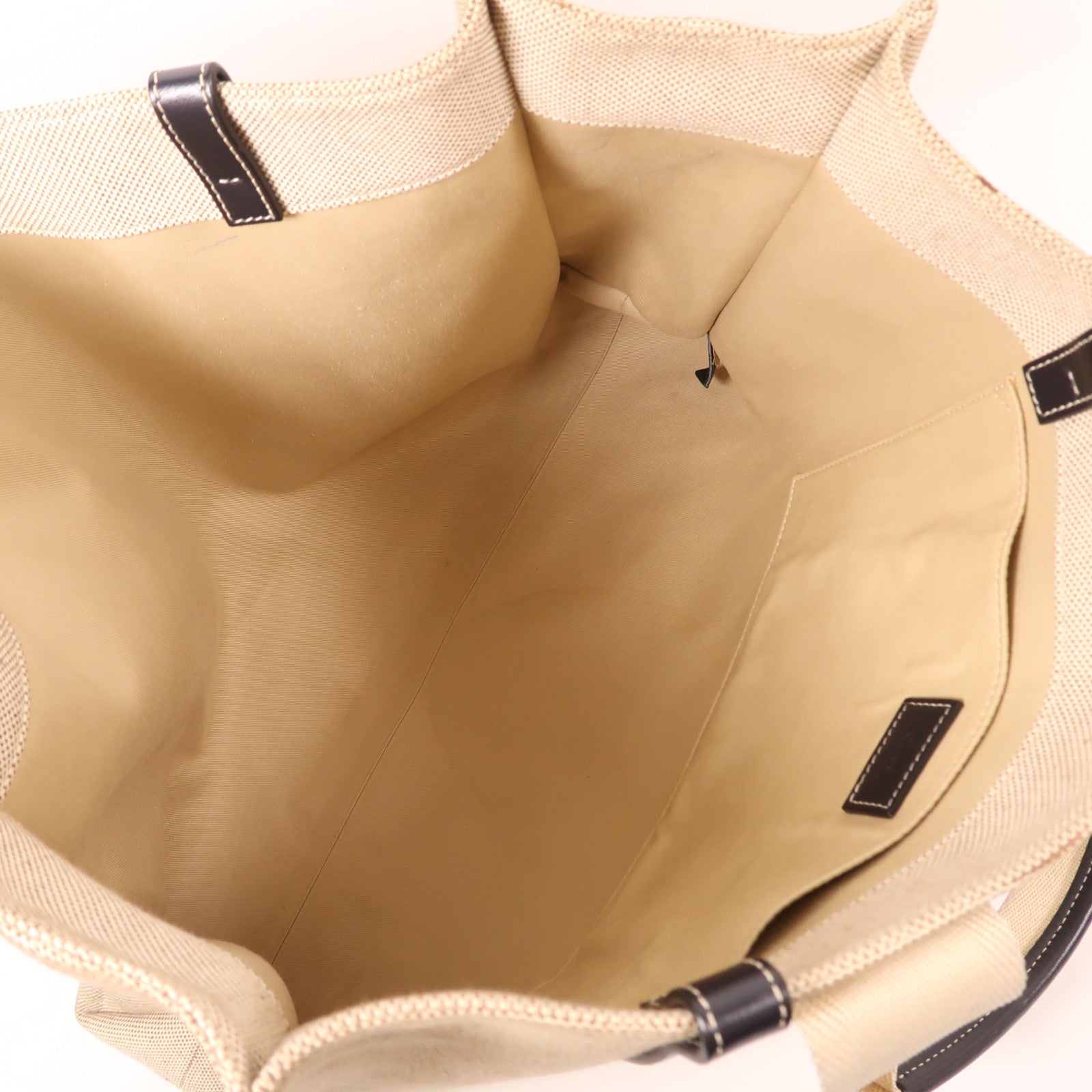Chloe Large Woody Handbag Canvas Beige/Navy
