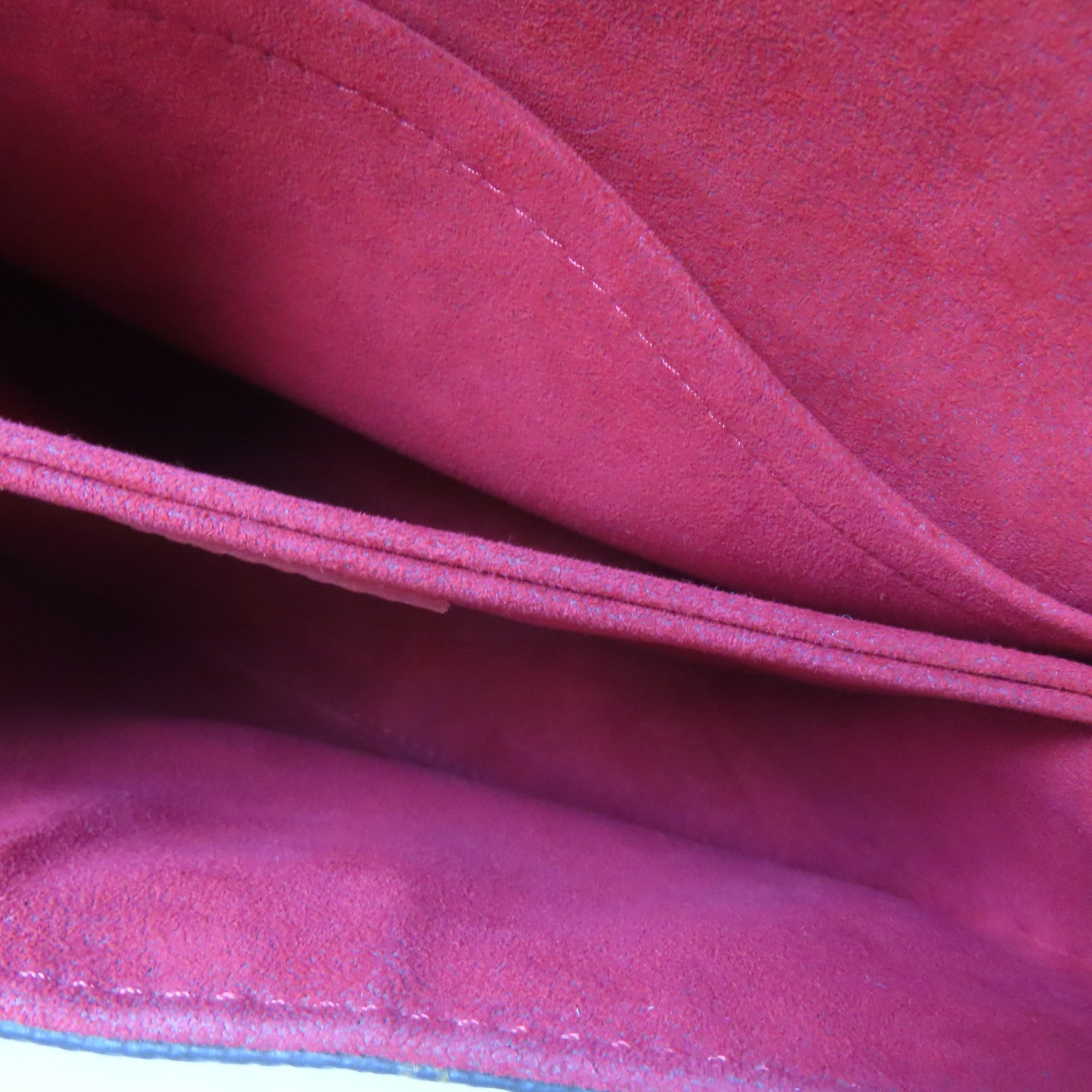 LOUIS VUITTON Monogram/Epi Saint Michel銀扣肩背袋啡色/紅色