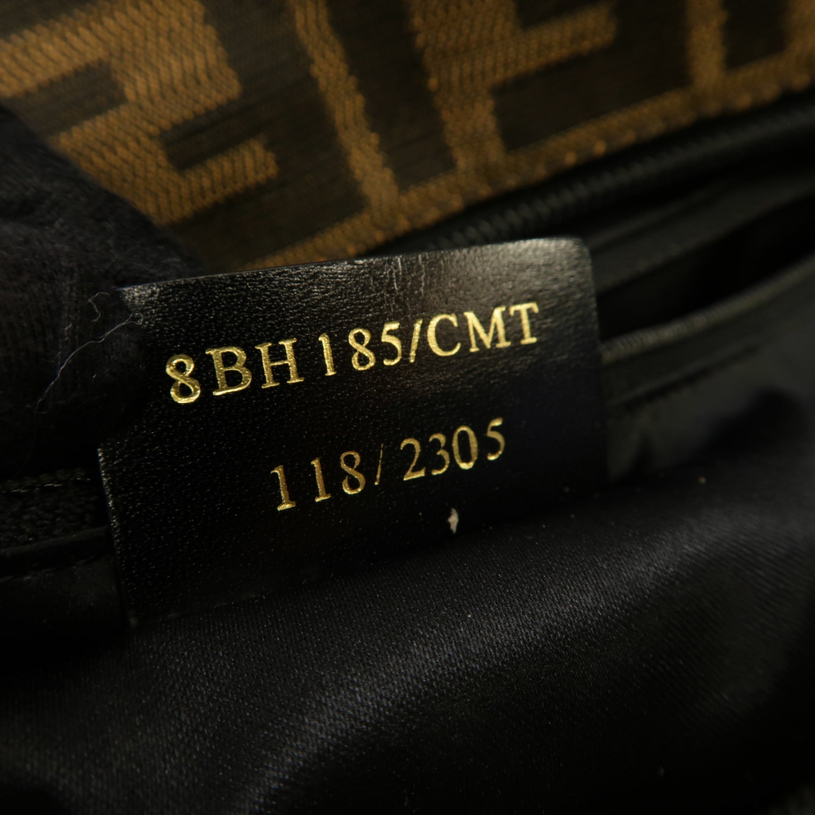 FENDI 帆布Tote Bag金扣手挽袋棕色