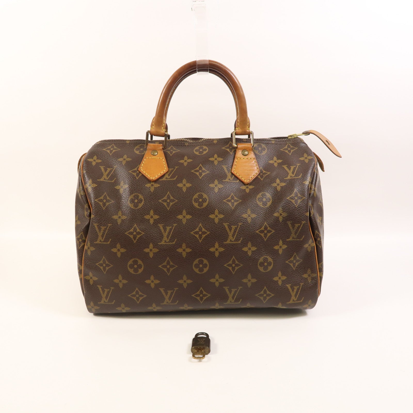LOUIS VUITTON Monogram Speedy 30金扣手挽袋