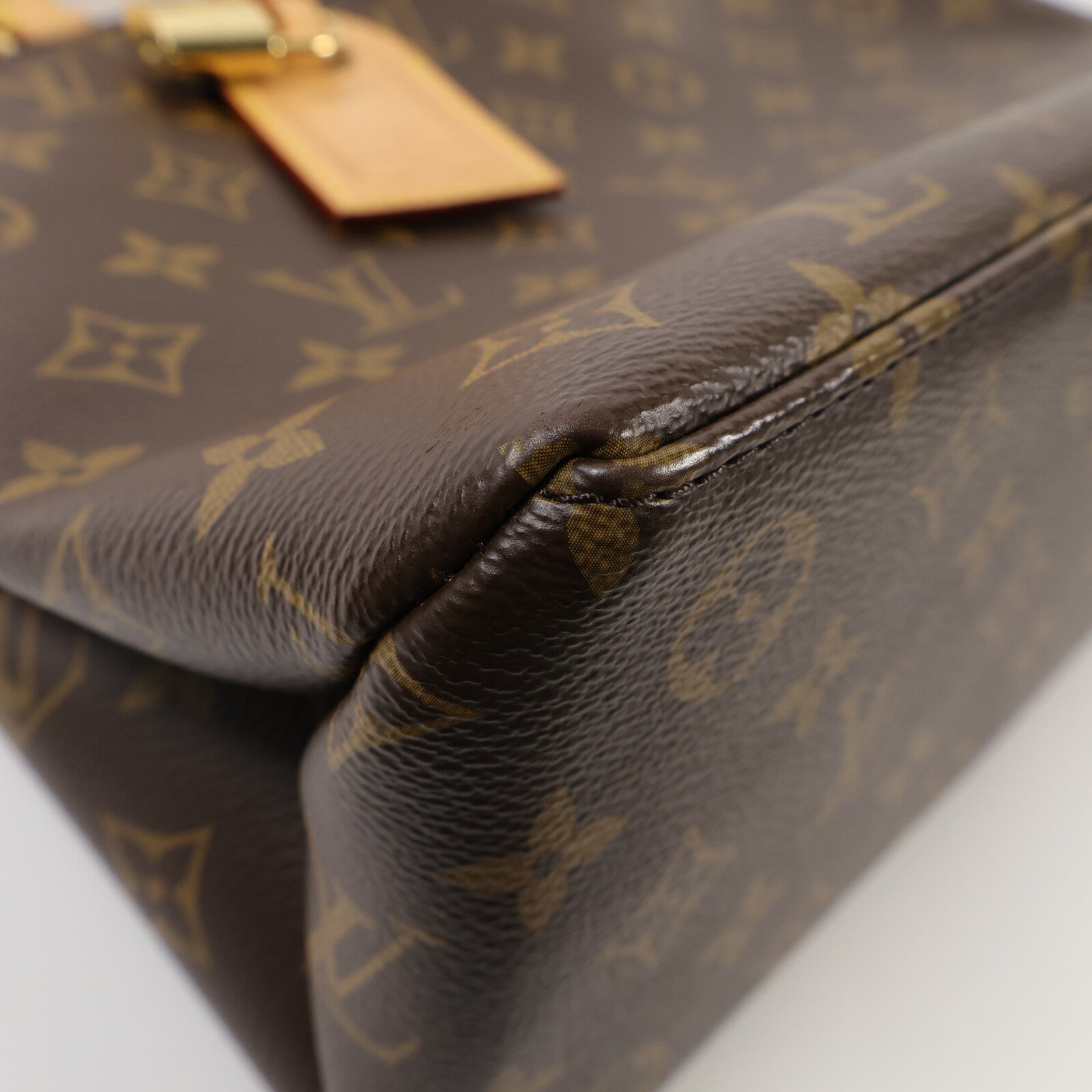 LOUIS VUITTON Monogram Petit Palais金扣手挽肩背兩用袋棕色