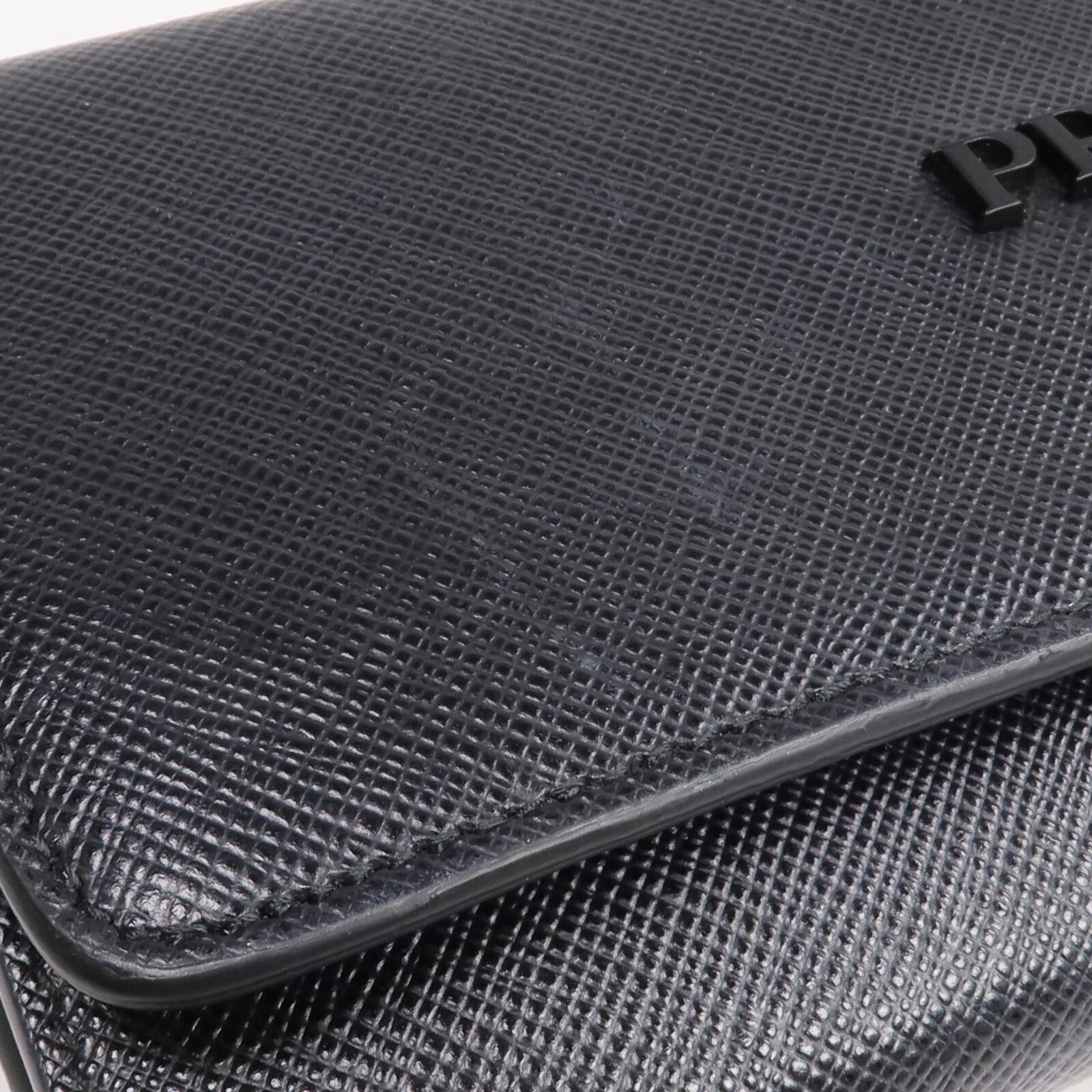 PRADA Saffiano皮革Long Wallet金扣長錢包