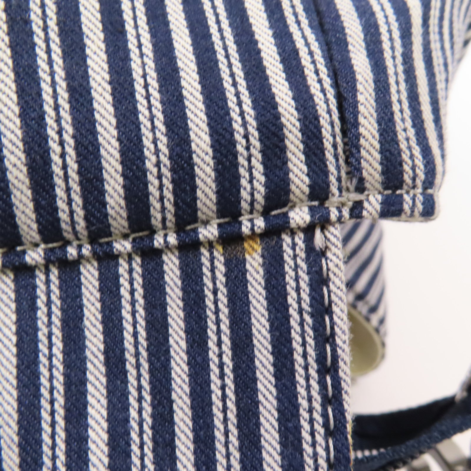 CHANEL 帆布CC Striped Tote Bag銀扣手挽袋