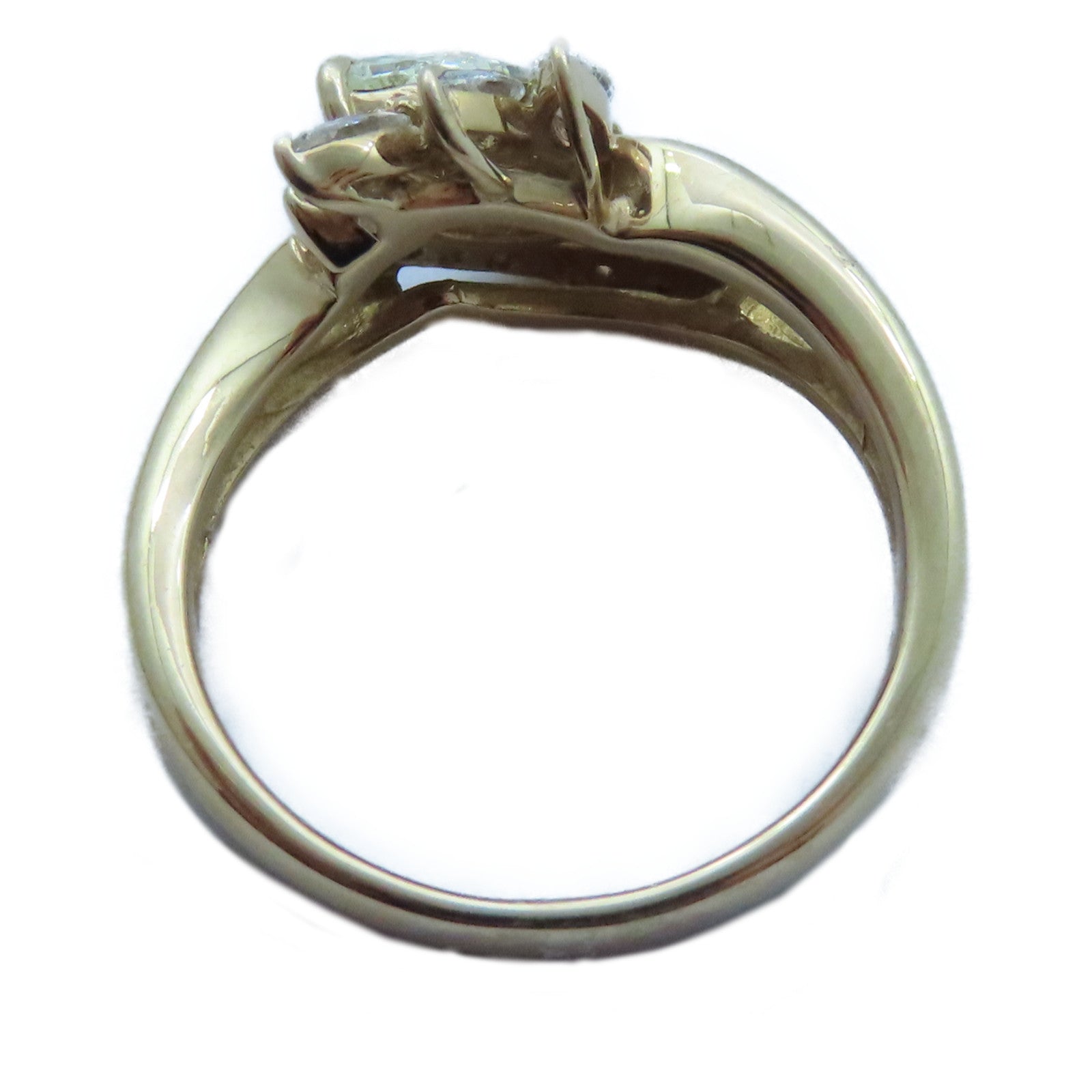 JEWELRY 【激減優惠】18K黃金Diamond Ring 0.466ct/0.38ct鑽石戒指US#5.5