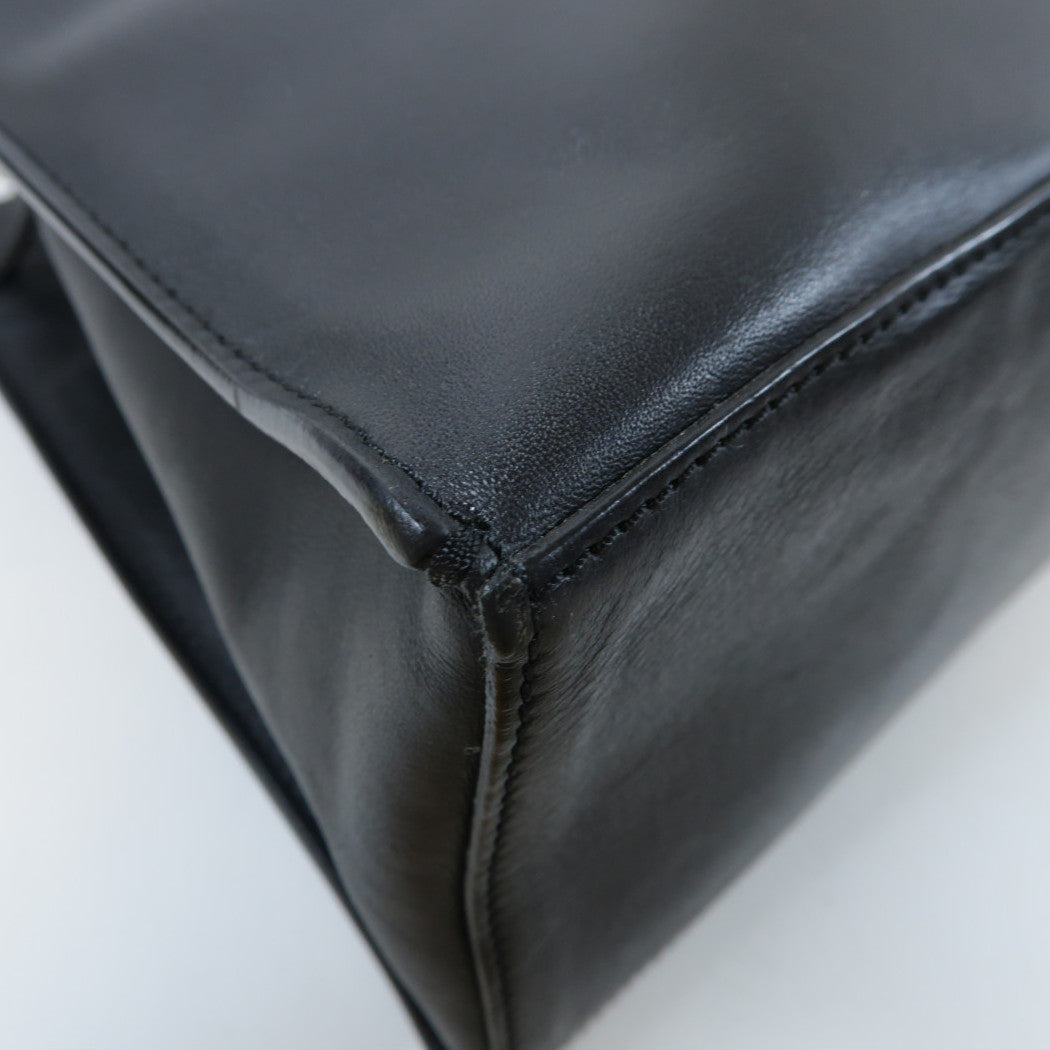 BALENCIAGA 【激減優惠】蛇皮皮革/牛皮皮革2 Way Shoulder Bag金扣手挽肩背兩用袋紅色/黑色