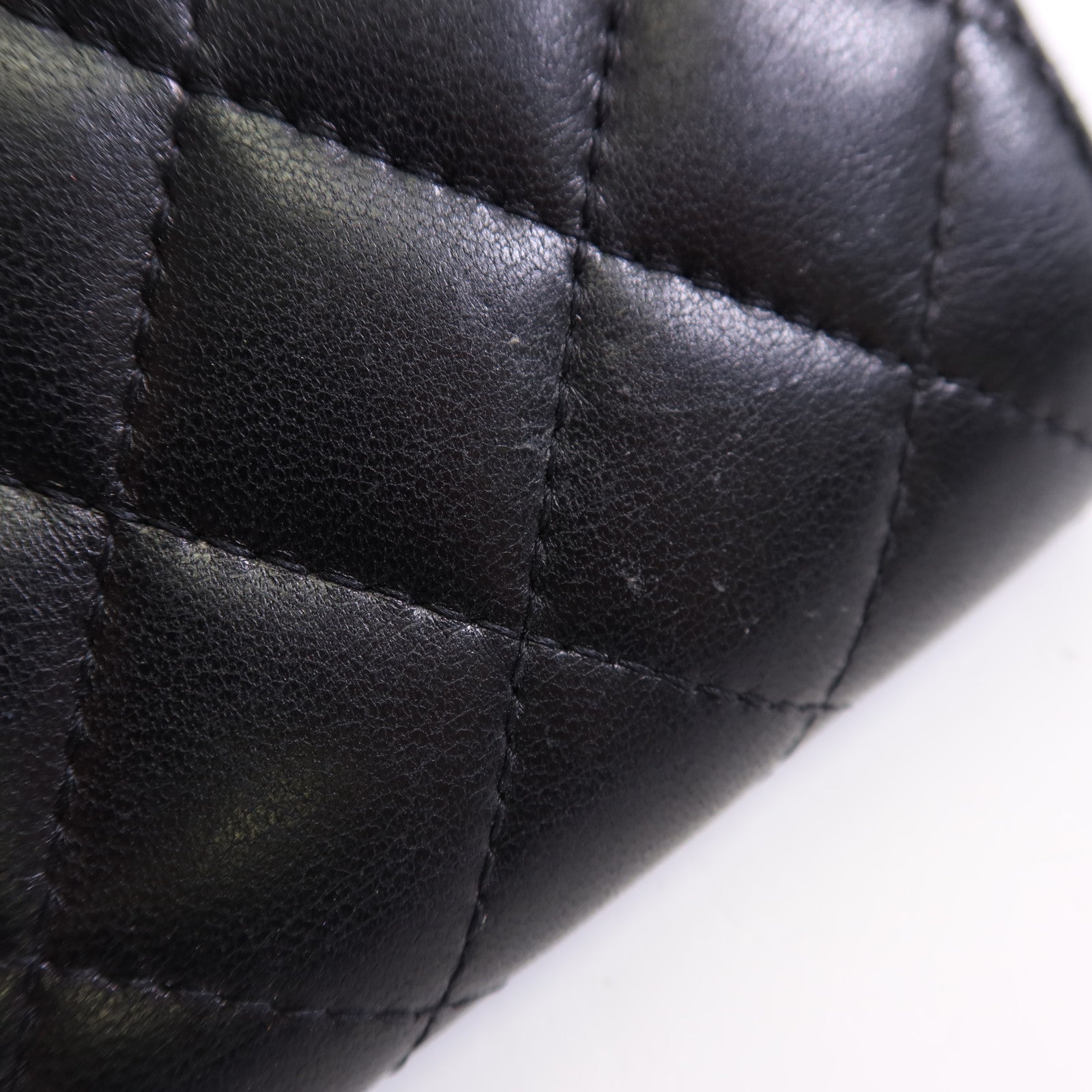 CHANEL 【激減優惠】羊皮皮革Wallet金扣錢包