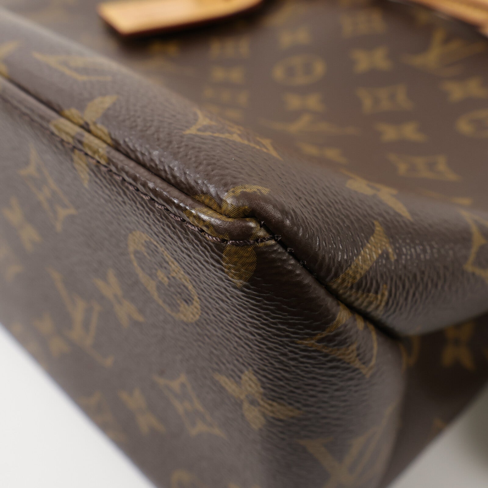 LOUIS VUITTON Monogram Petit Palais金扣手挽肩背兩用袋棕色