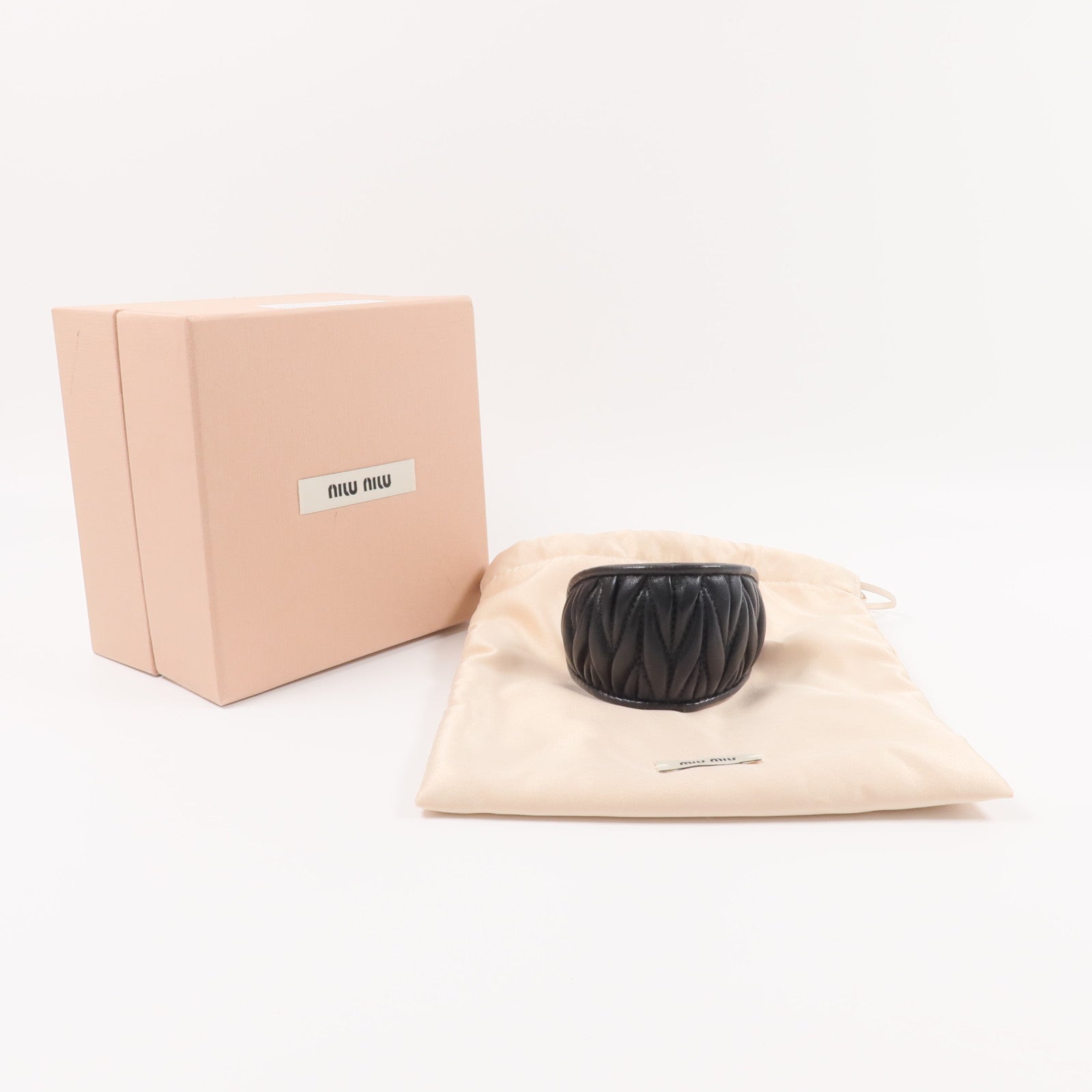 Miu Miu 【激減優惠】羊皮皮革Hair Clip髮夾