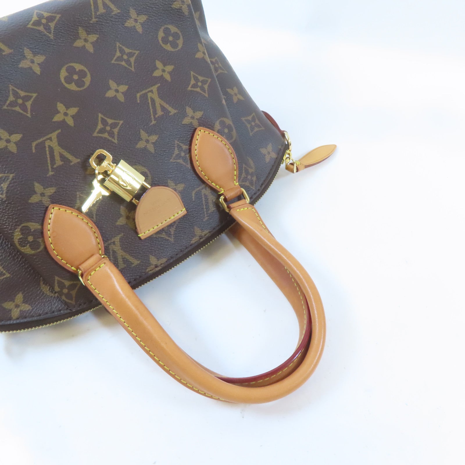 LOUIS VUITTON 【激減優惠】Monogram Rivoli PM金扣手挽肩背兩用袋棕色