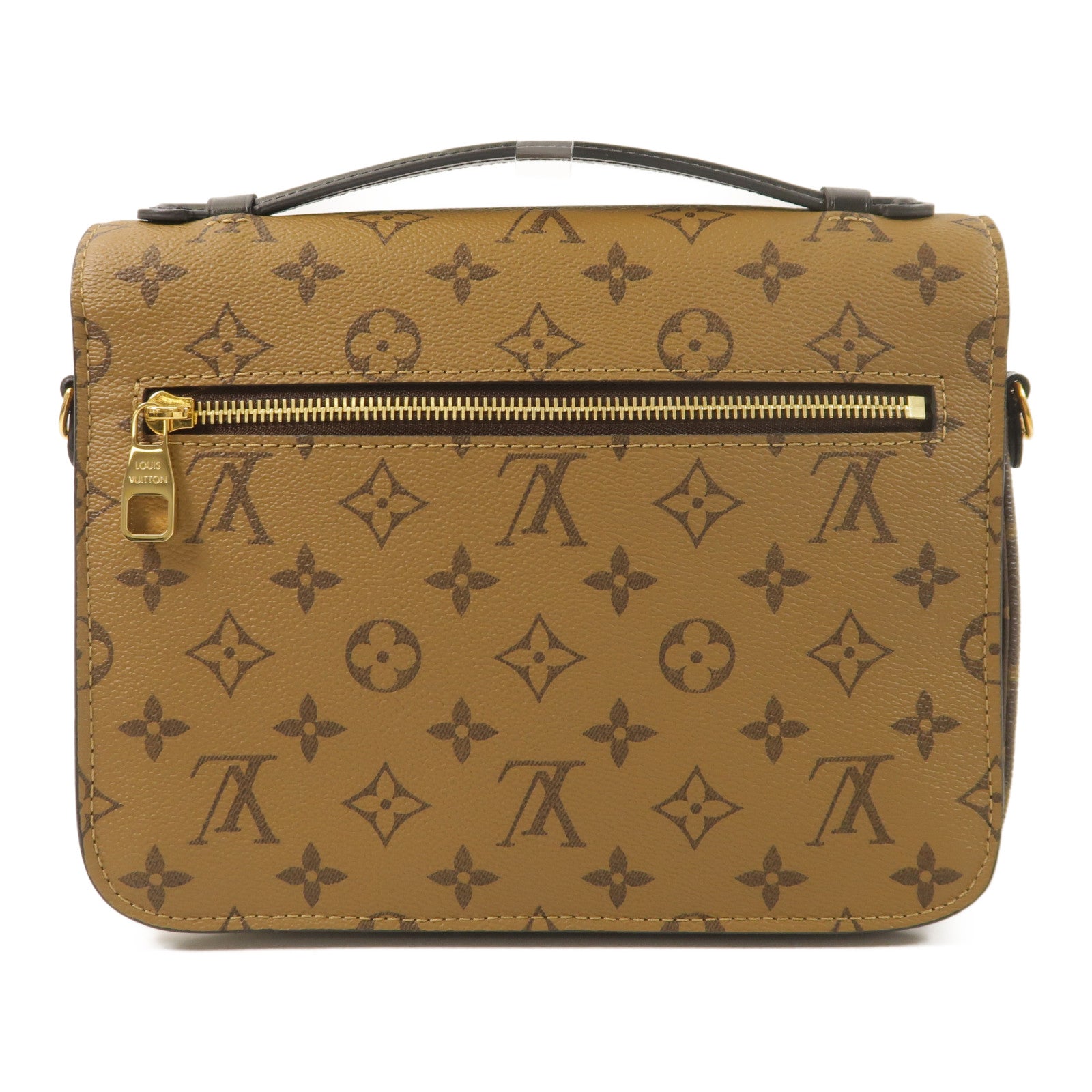 LOUIS VUITTON Monogram Reverse Pochette Metis金扣手挽肩背兩用袋