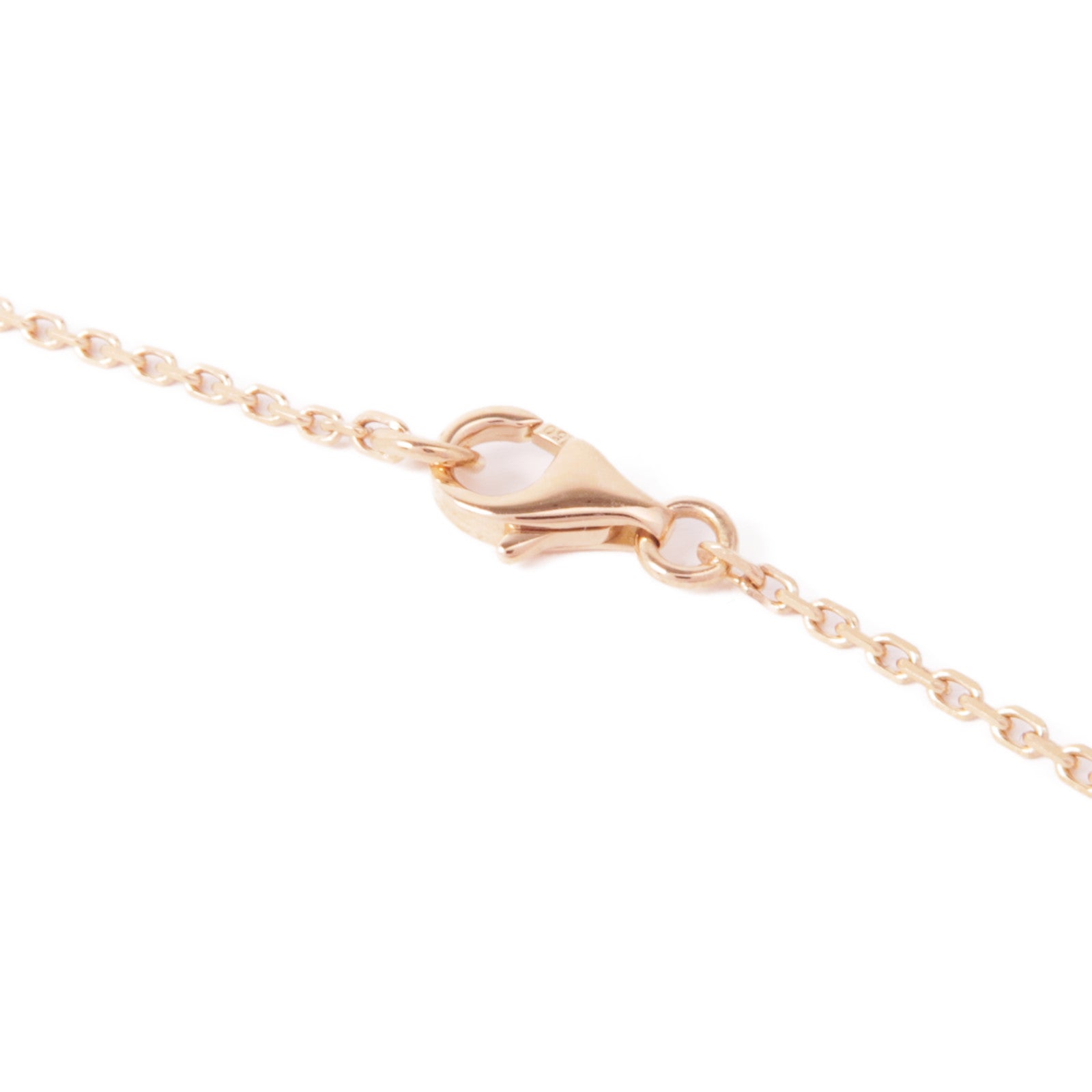 CARTIER 18K黃金/白金/玫瑰金Trinity Necklace 5P Diamond鑽石項鍊