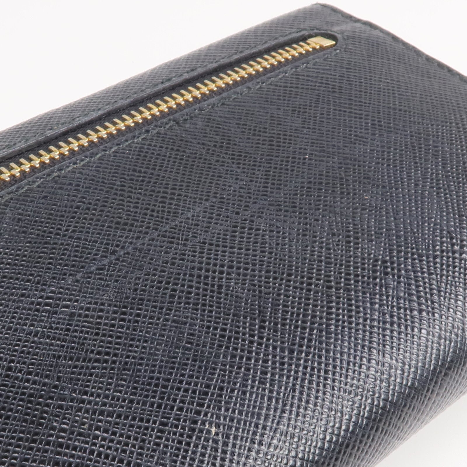 PRADA Saffiano皮革Long Wallet金扣長錢包