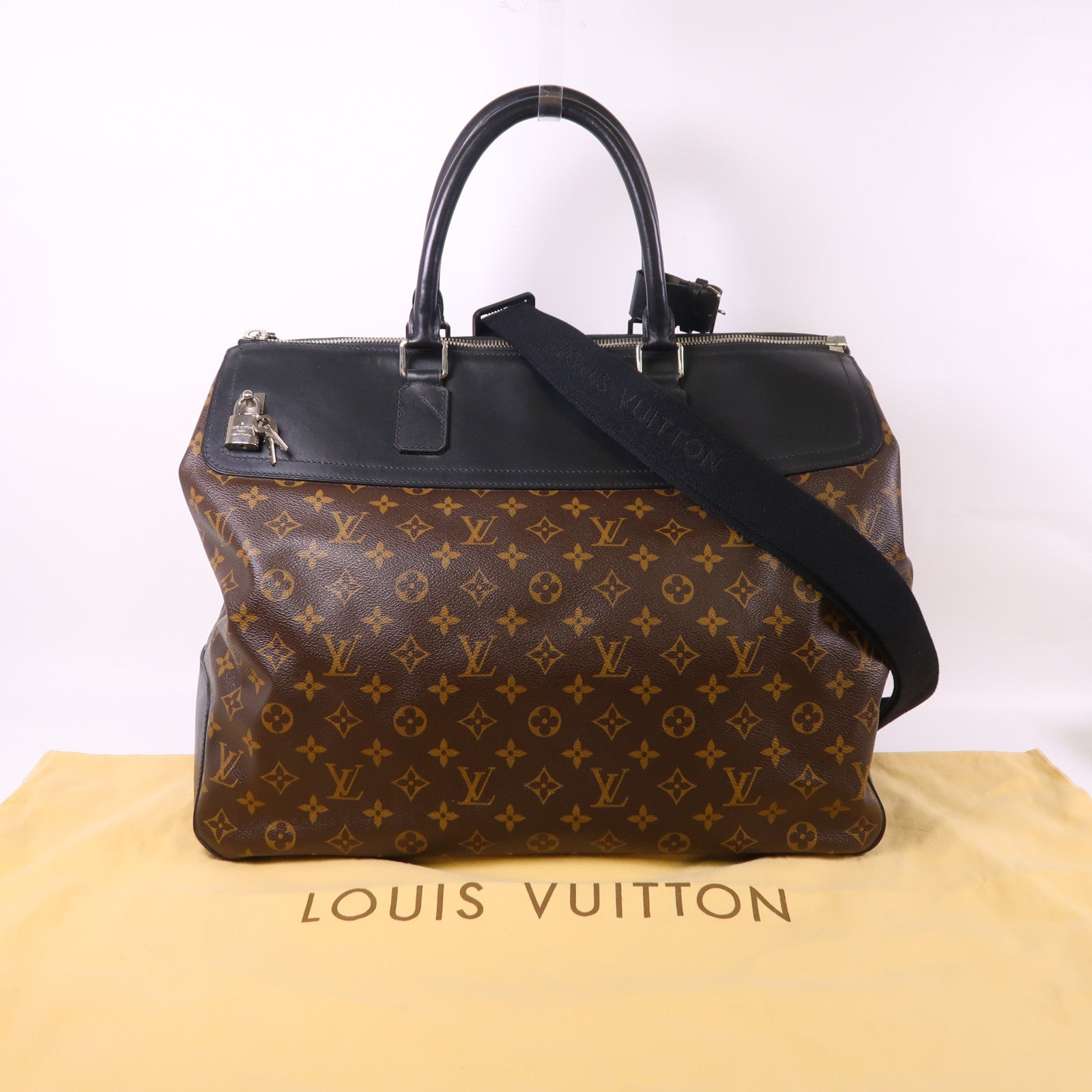 LOUIS VUITTON Monogram Greenwich銀扣手挽肩背兩用袋