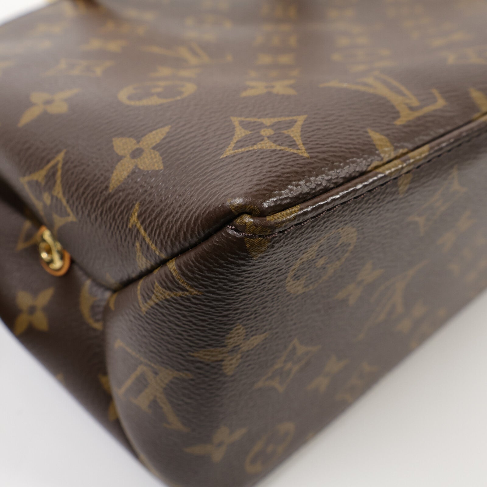 LOUIS VUITTON Monogram Petit Palais金扣手挽肩背兩用袋棕色