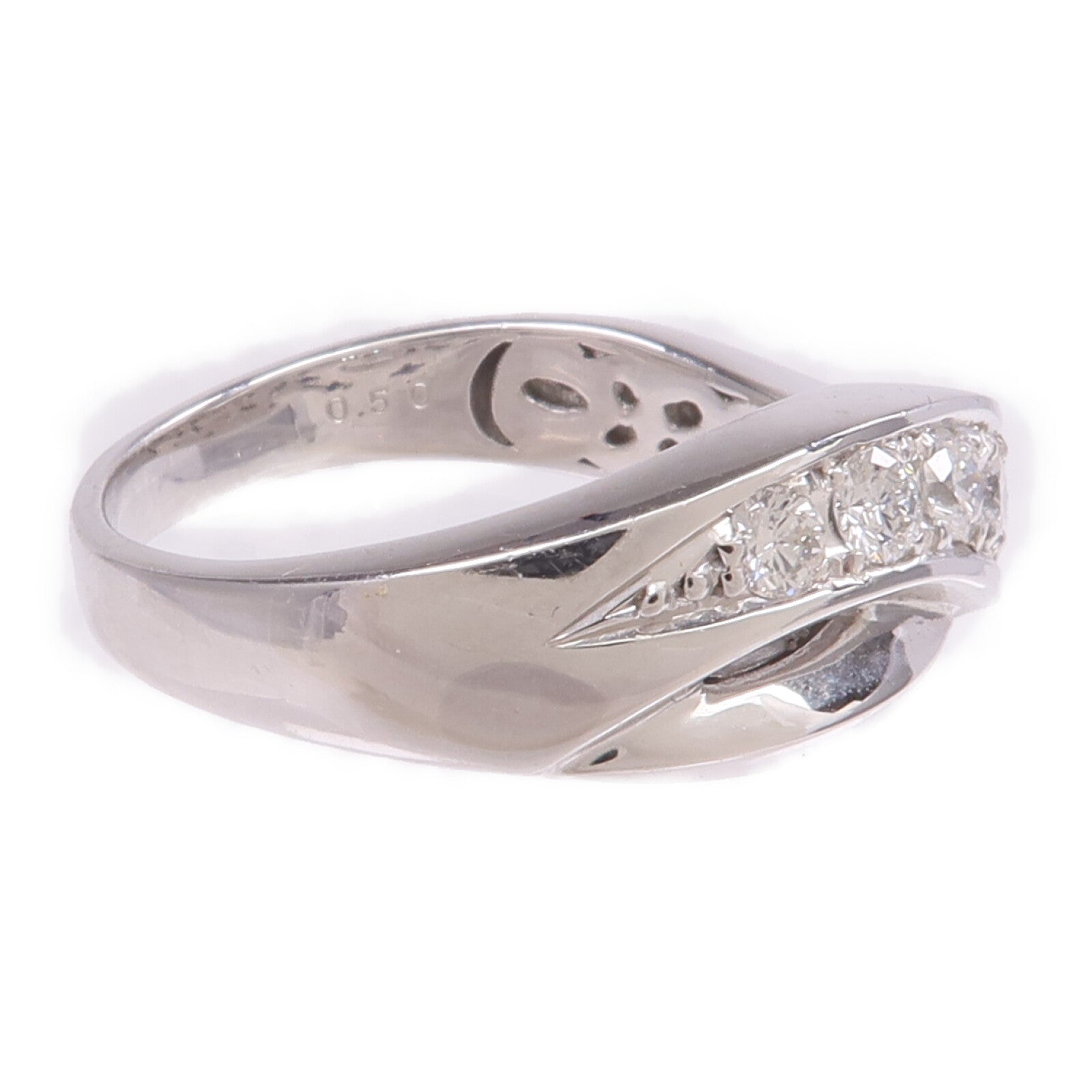 JEWELRY PT1000鉑金Diamond Ring鑽石戒指US#8.25