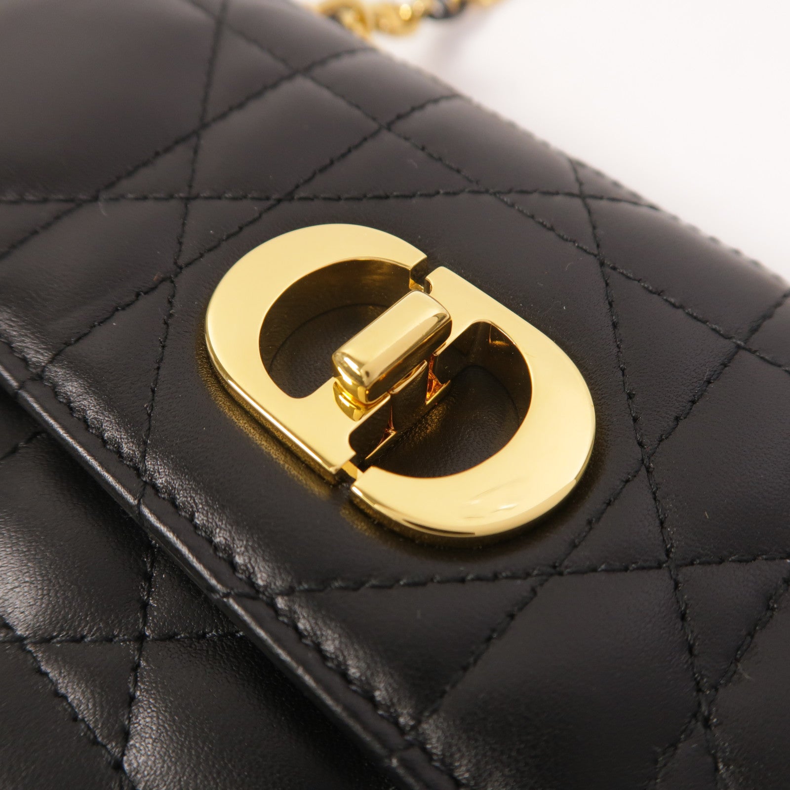 Dior 羊皮皮革Miss Caro Mini鏈帶肩背袋