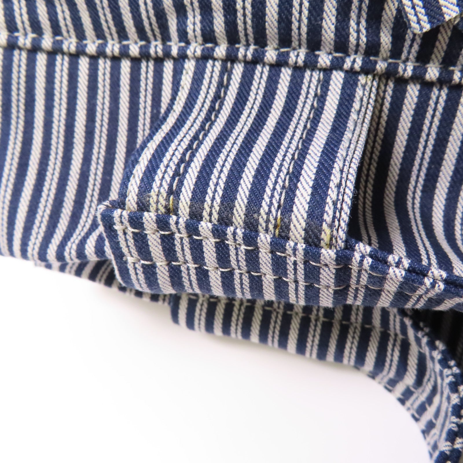 CHANEL 帆布CC Striped Tote Bag銀扣手挽袋