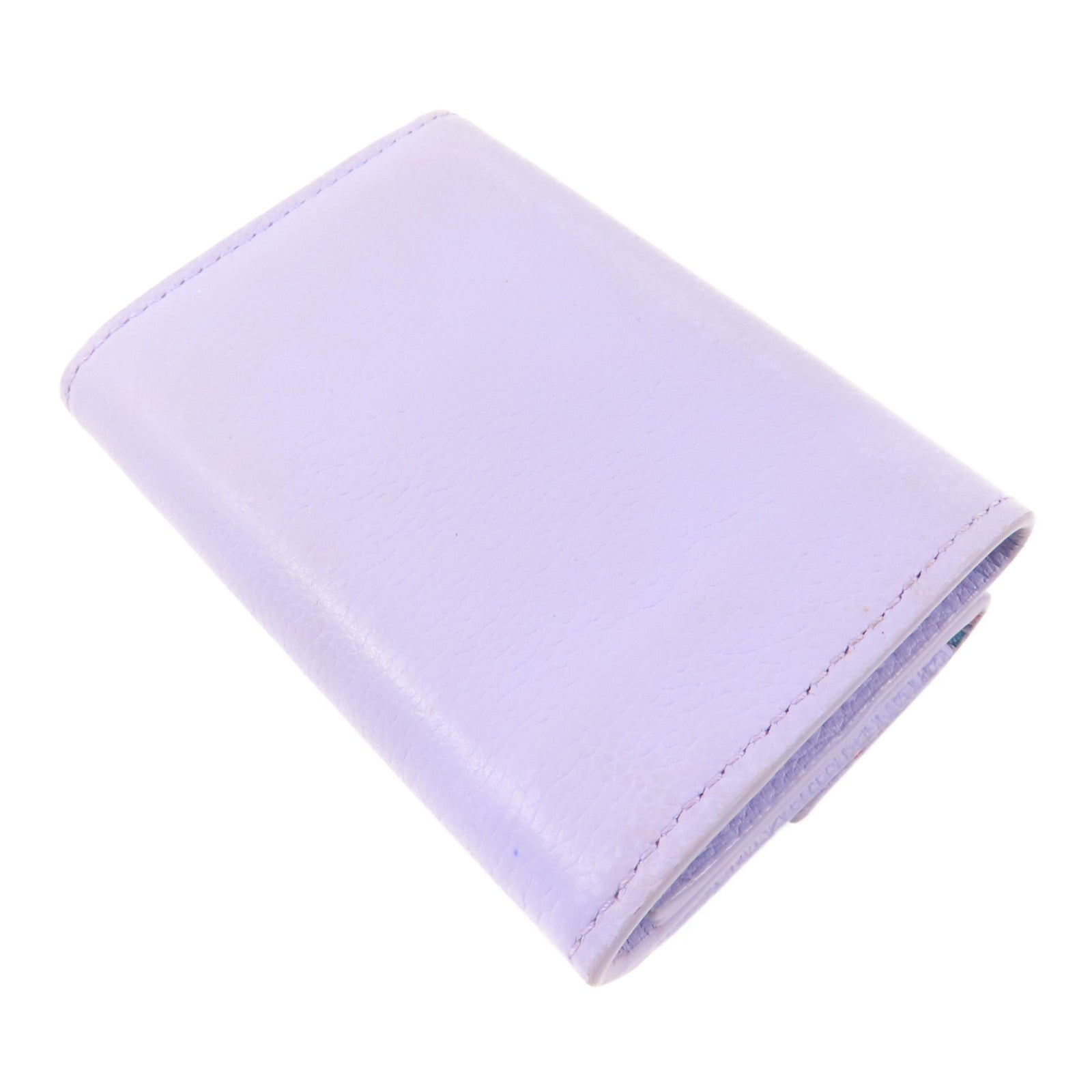 LOUIS VUITTON 牛皮皮革Lockmini Wallet銀扣錢包