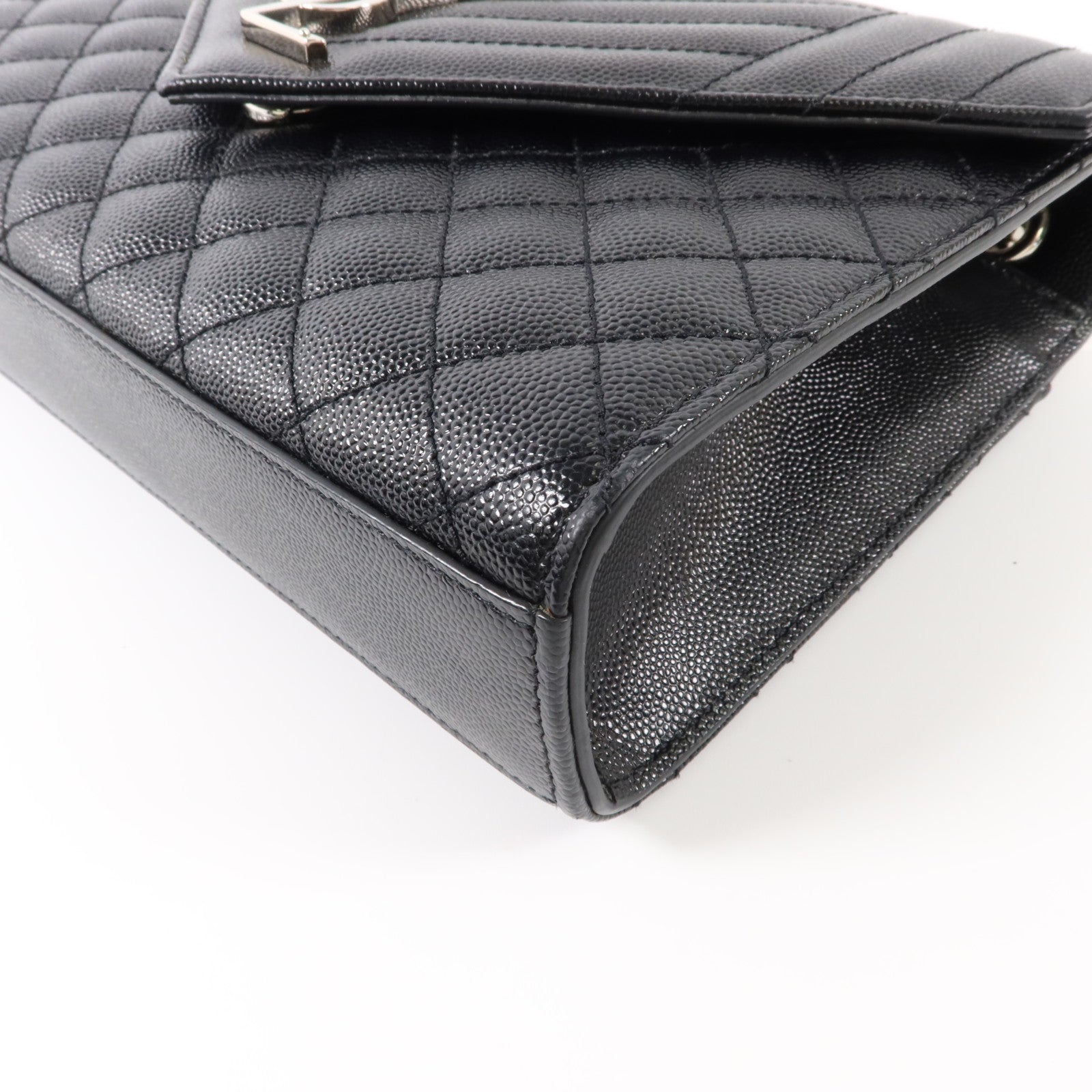 SAINT LAURENT 牛皮皮革Envelope Medium鏈帶肩背袋