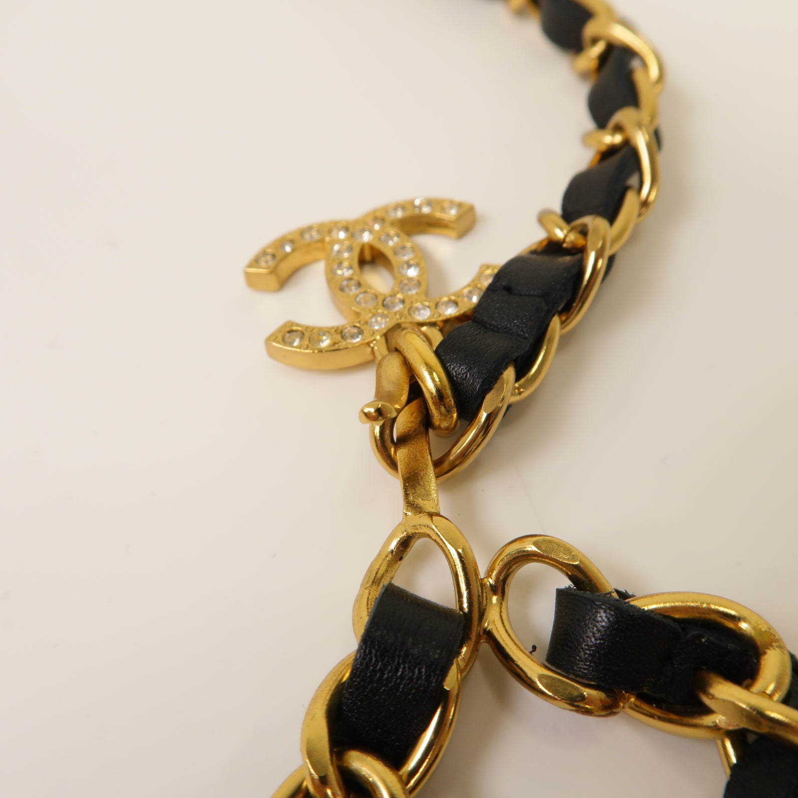 CHANEL 金屬Chain Belt腰帶黒色/金色