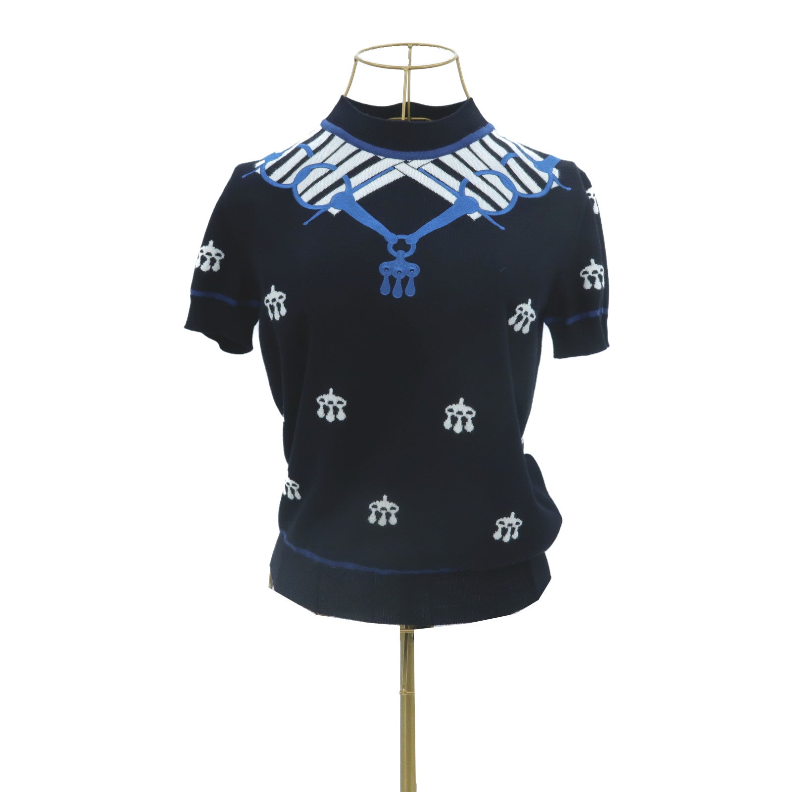 HERMES Wool Mors a Jouets Chemise Sweater針織