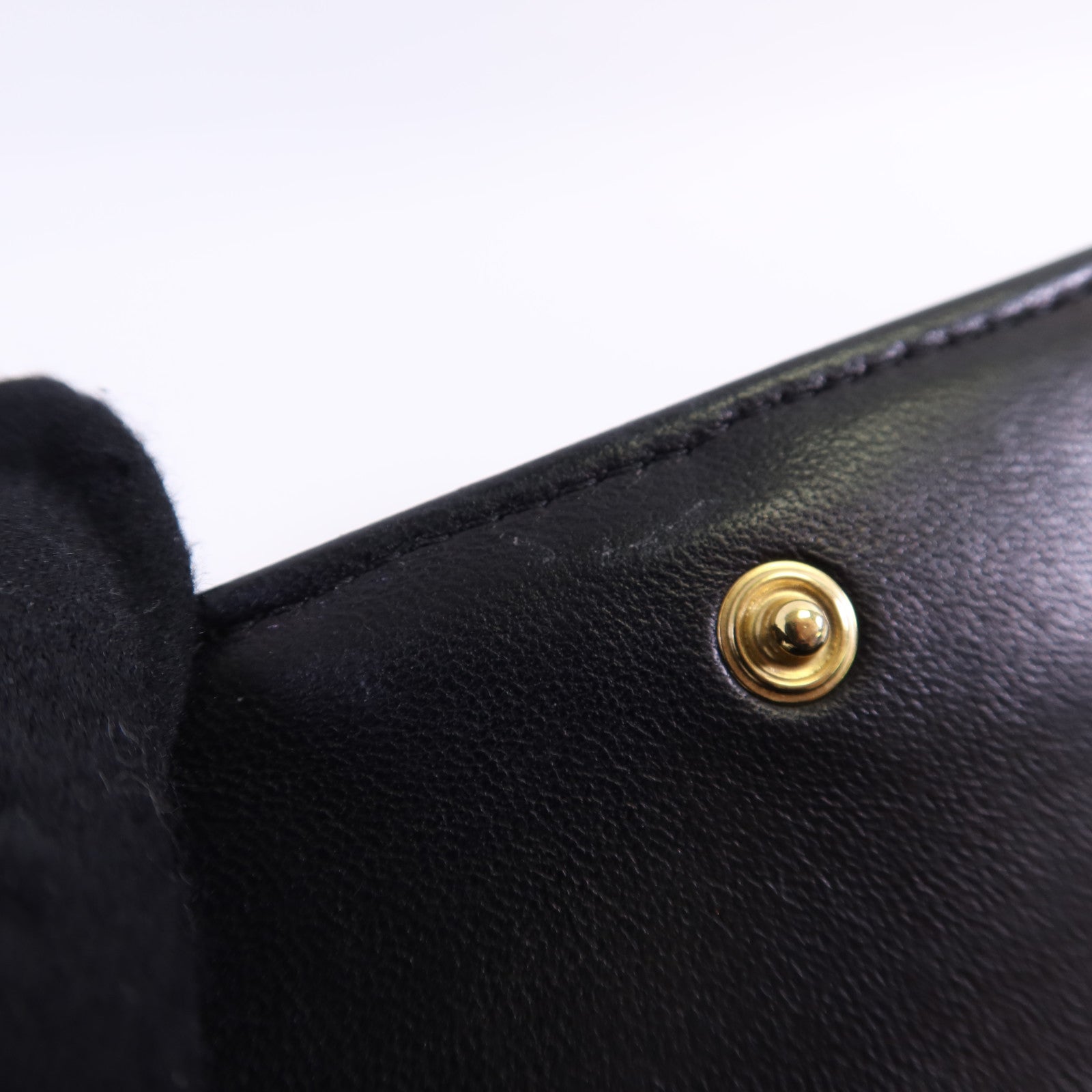 CHANEL 【激減優惠】羊皮皮革Wallet金扣錢包