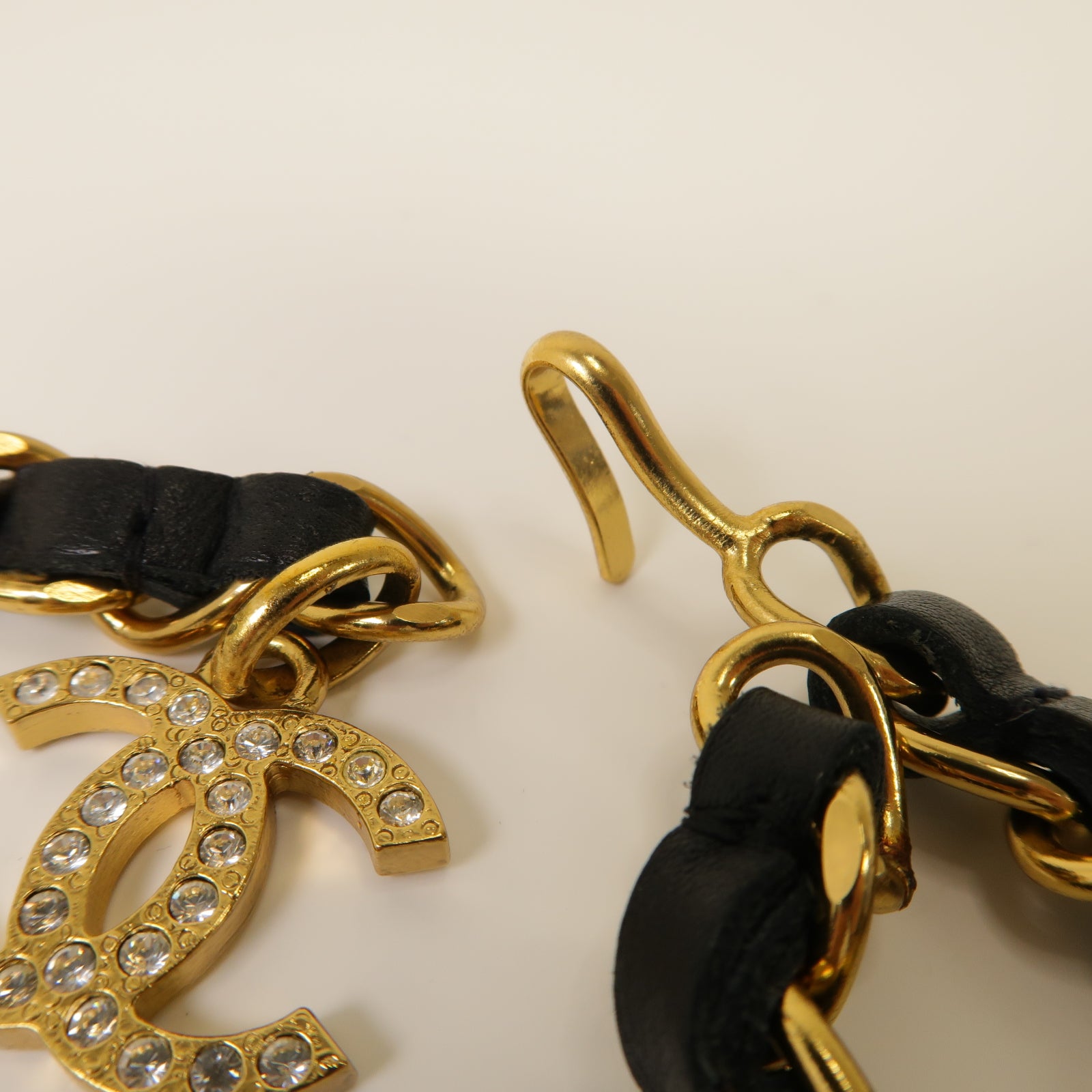 CHANEL 金屬Chain Belt腰帶黒色/金色