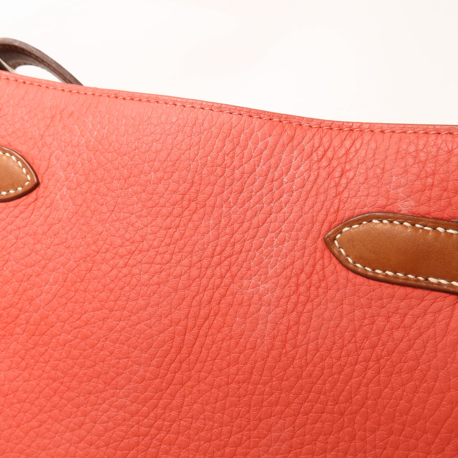 HERMES Togo皮革So Kelly 22肩背袋Fauve/Rose Jaipur