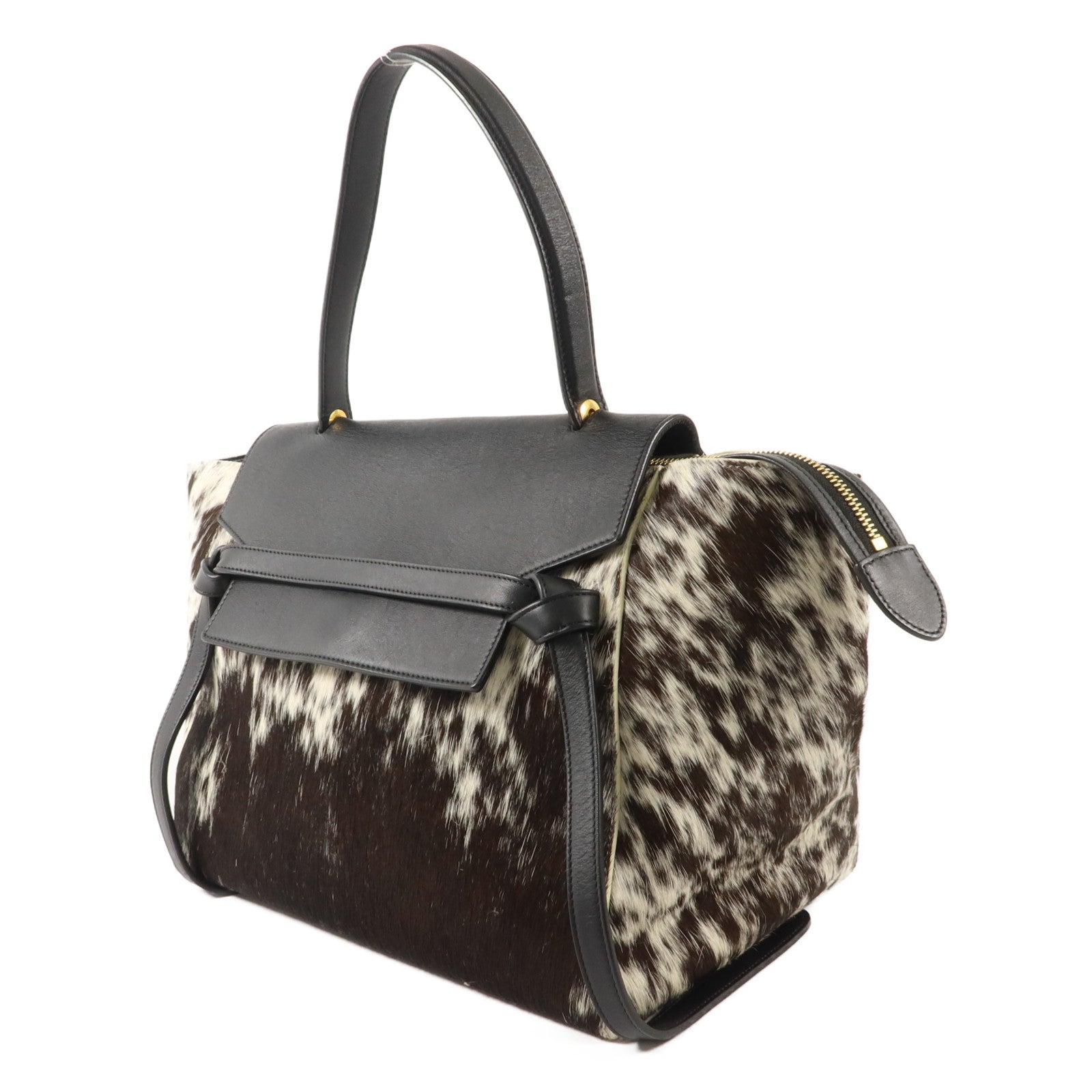 CELINE 牛皮皮革/馬毛Mirco Belt Bag肩背袋