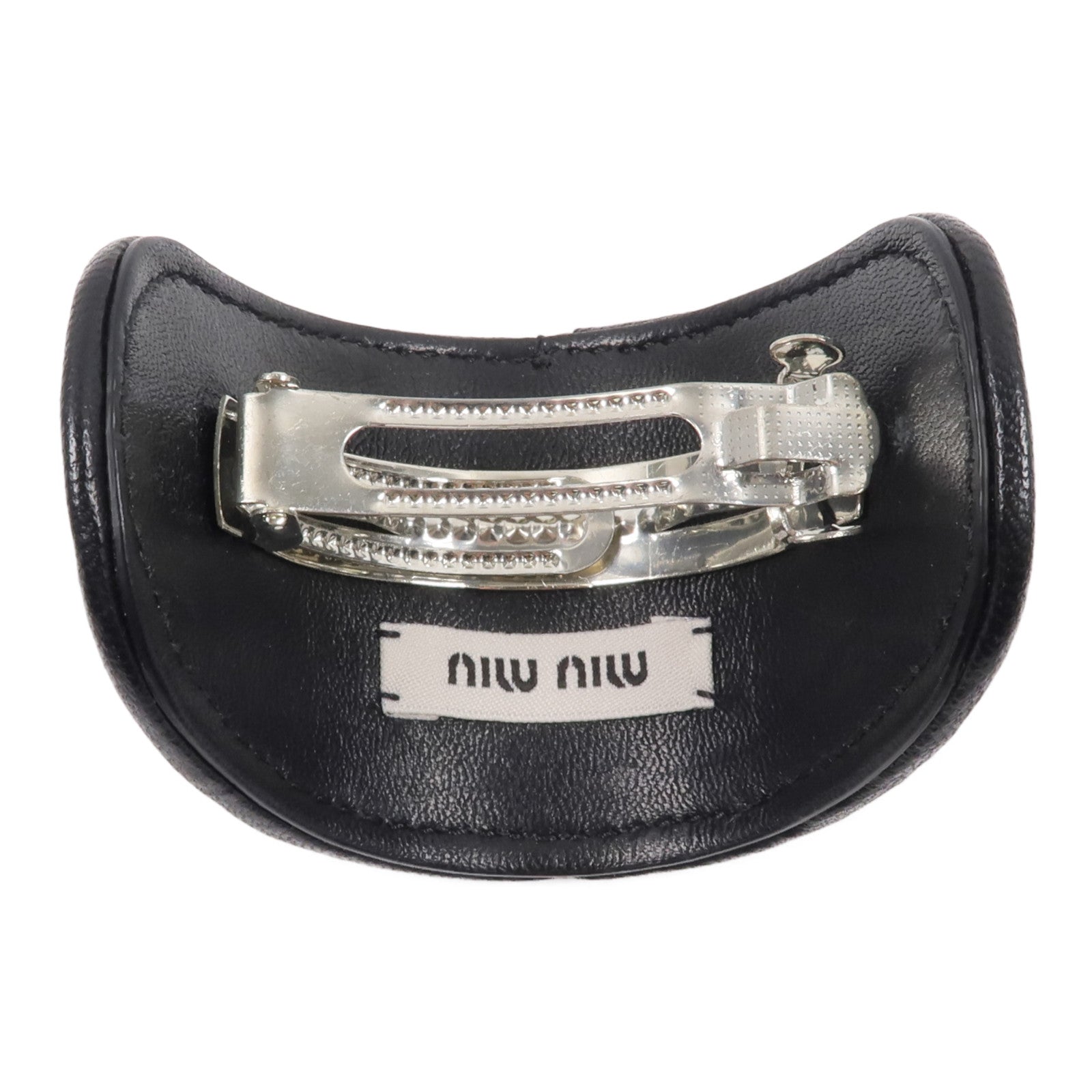 Miu Miu 【激減優惠】羊皮皮革Hair Clip髮夾