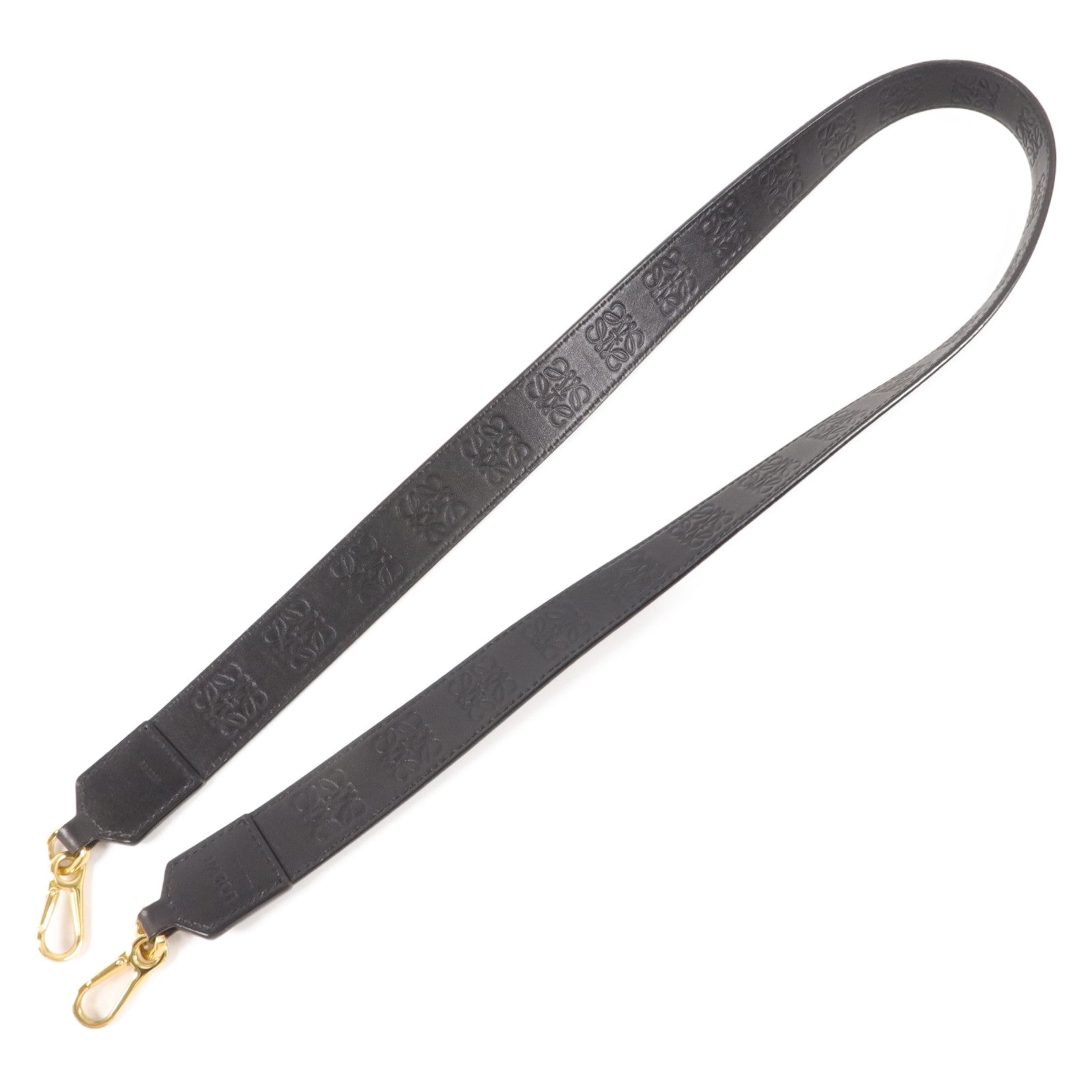 LOEWE 牛皮皮革Anagram Strap肩帶