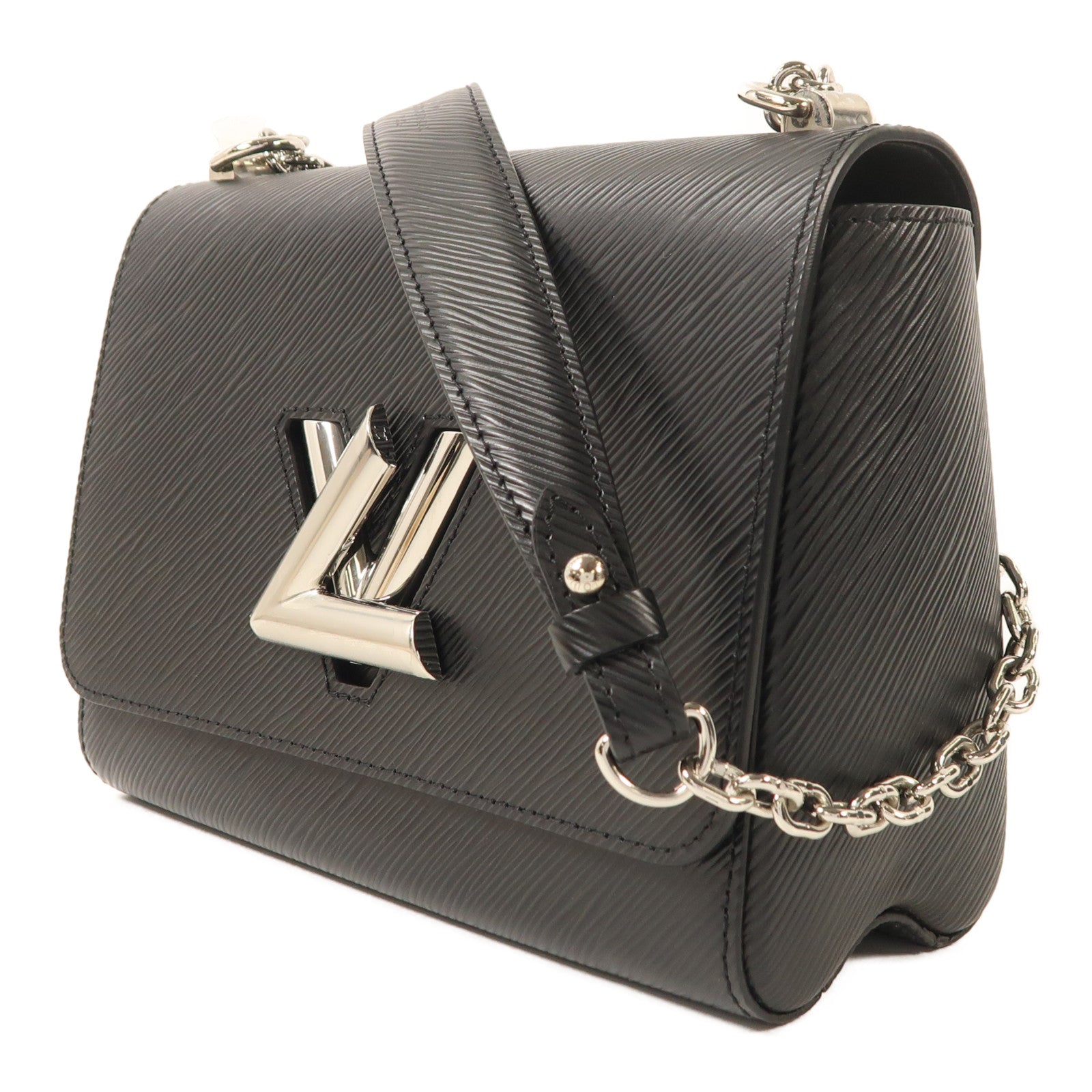 LOUIS VUITTON Epi Twist MM銀扣鏈帶肩背袋