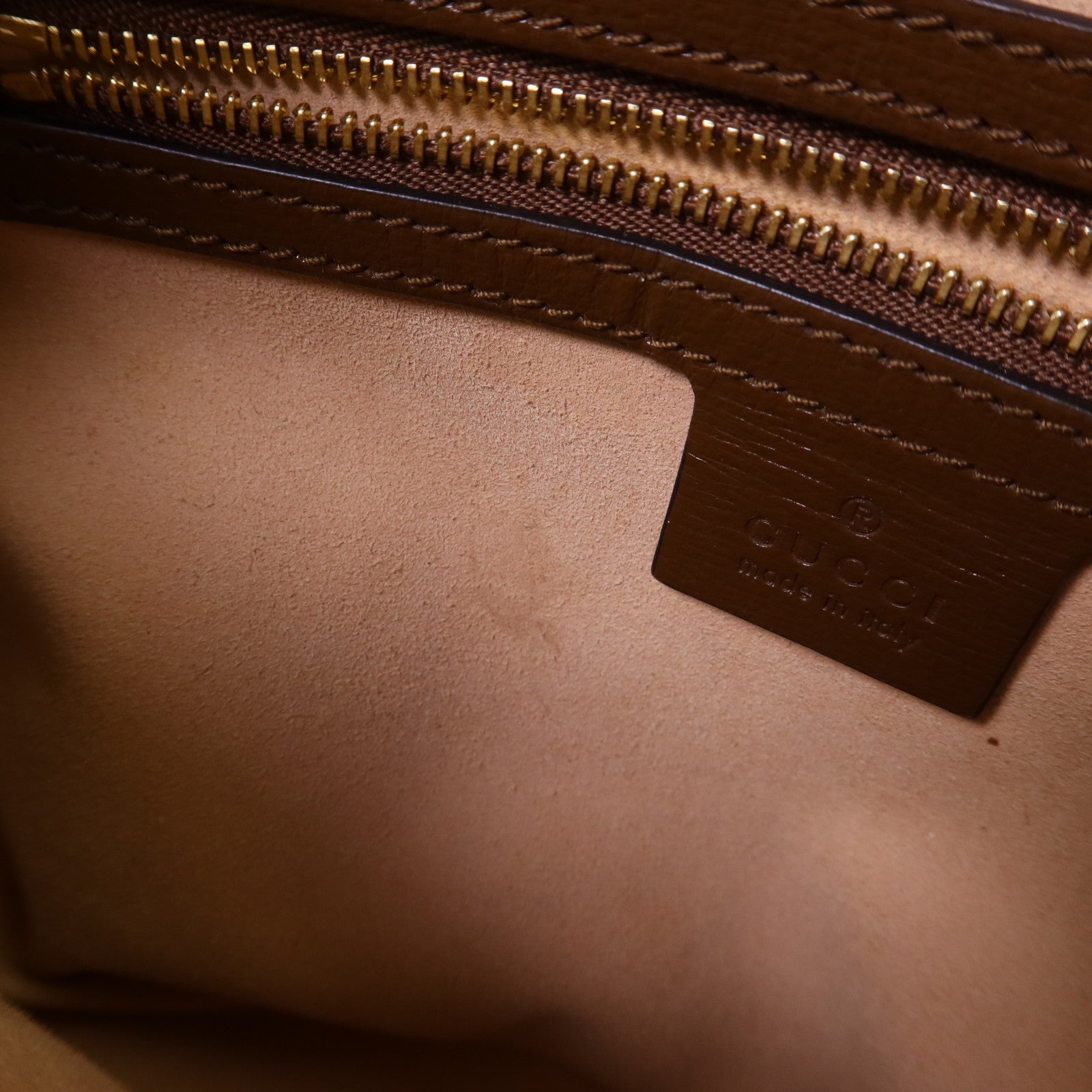 GUCCI 塗層帆布Horsebit 1955 Shoulder Bag金扣肩背袋