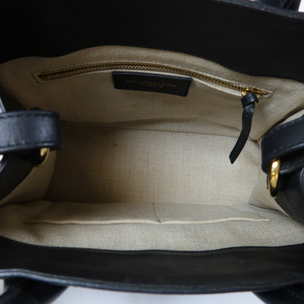 BALENCIAGA 【激減優惠】蛇皮皮革/牛皮皮革2 Way Shoulder Bag金扣手挽肩背兩用袋紅色/黑色