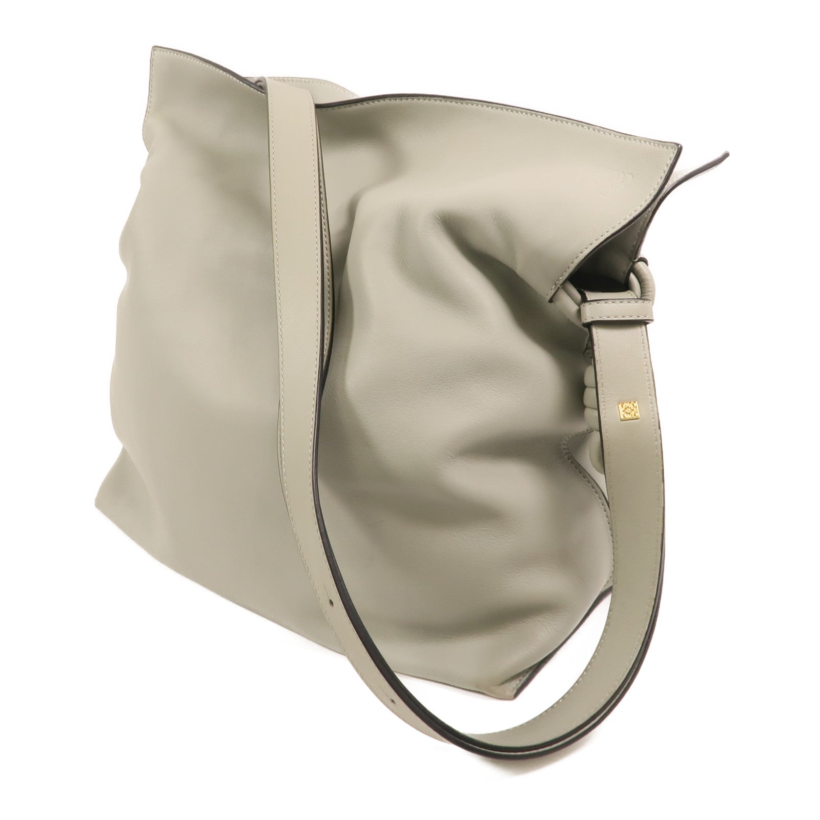 LOEWE 牛皮皮革Medium Flamenco金扣肩背袋