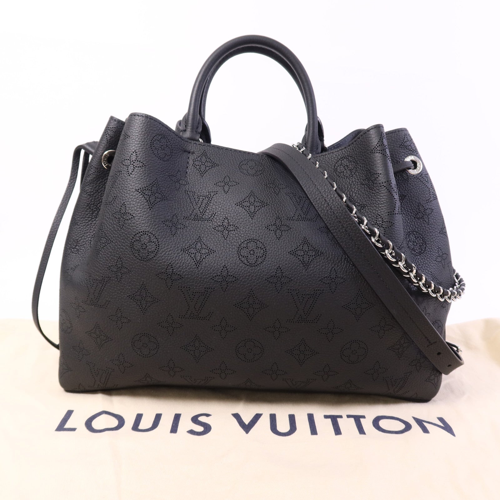 LOUIS VUITTON Mahina Bella Tote銀扣手挽肩背兩用袋