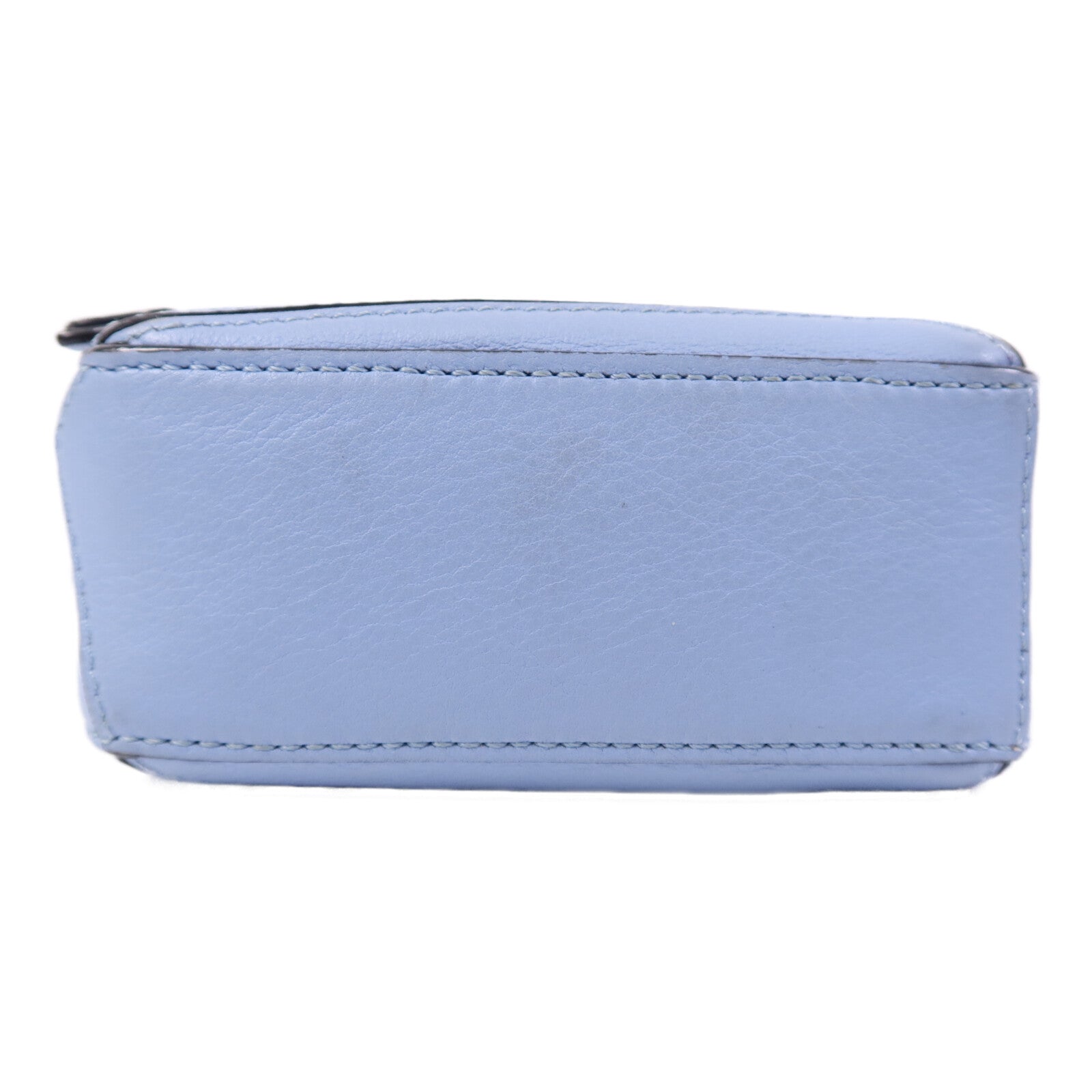 LOEWE 羊皮皮革Nano Puzzle銀扣鏈帶手挽肩背兩用袋