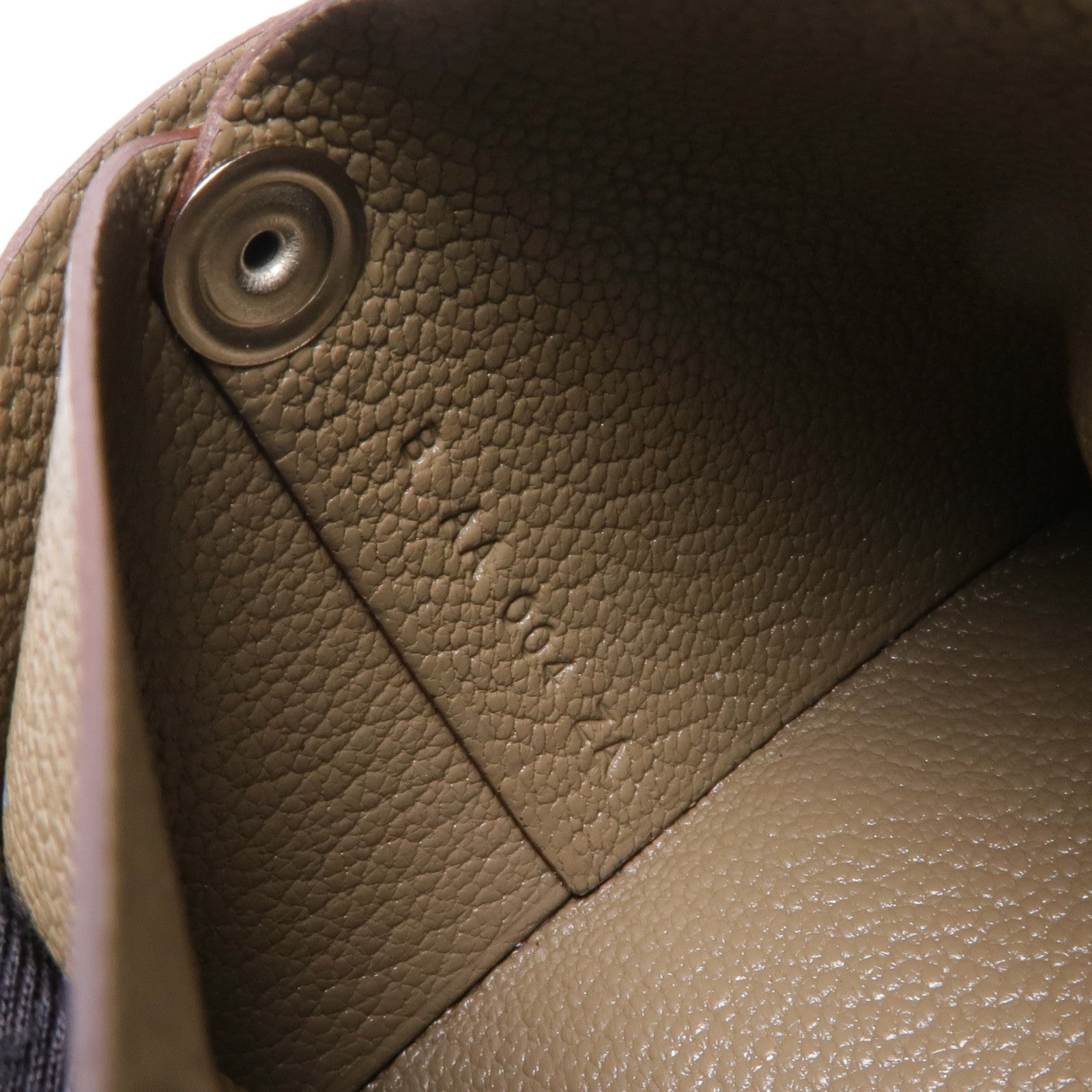 HERMES Chevre皮革Bastia Change Purse零錢包18 Etoupe