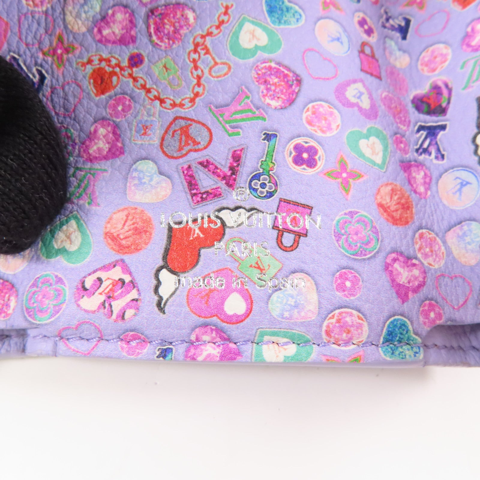 LOUIS VUITTON 牛皮皮革Lockmini Wallet銀扣錢包