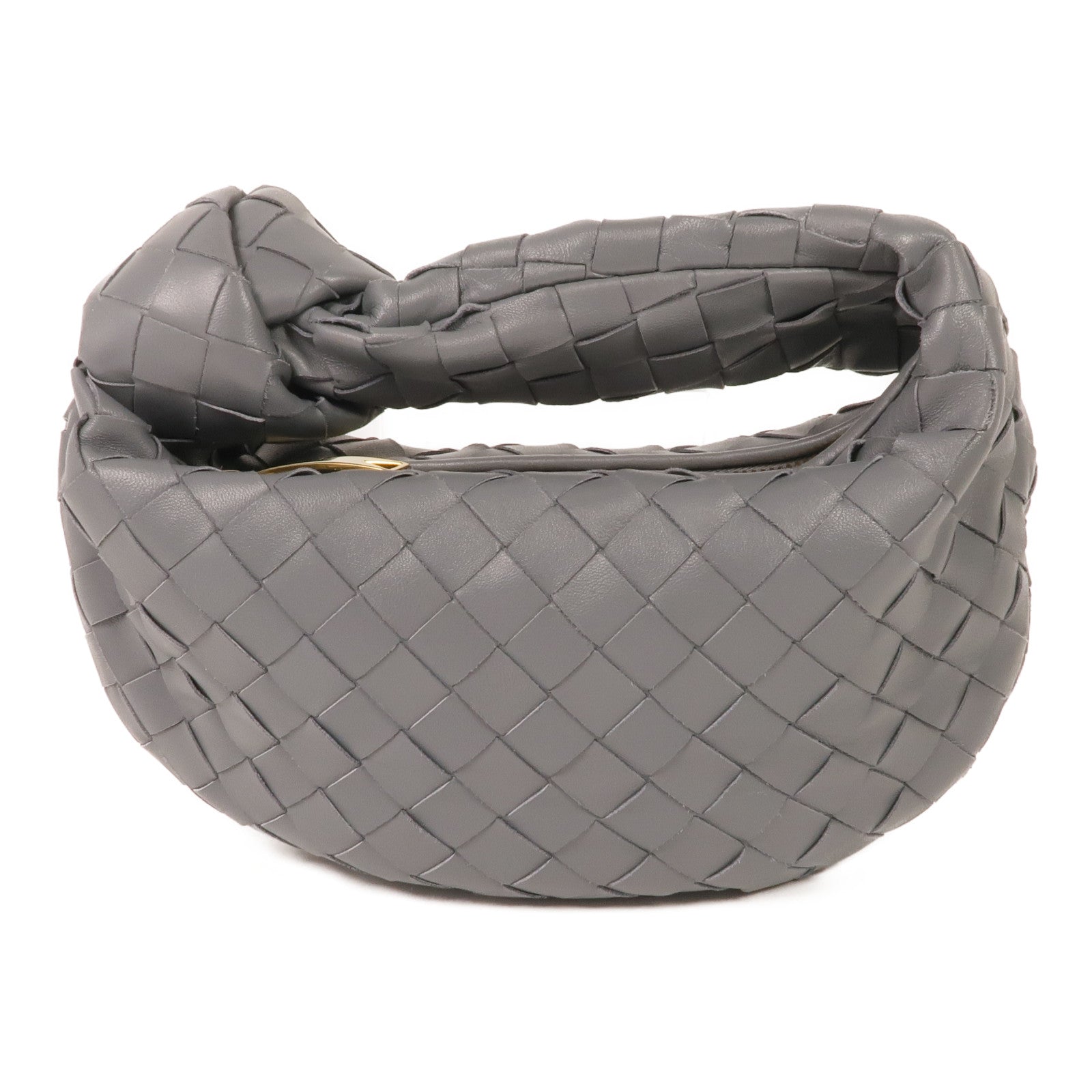 BOTTEGA VENETA 織紋皮革Mini Jodi金扣手挽袋