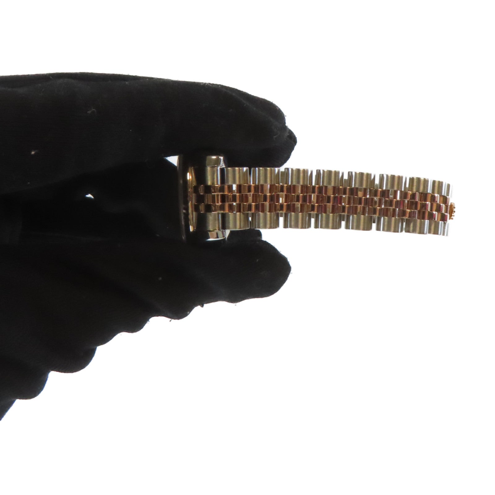 ROLEX Datejust 26mm 18K玫瑰金/不鏽鋼手錶自動機芯銀色